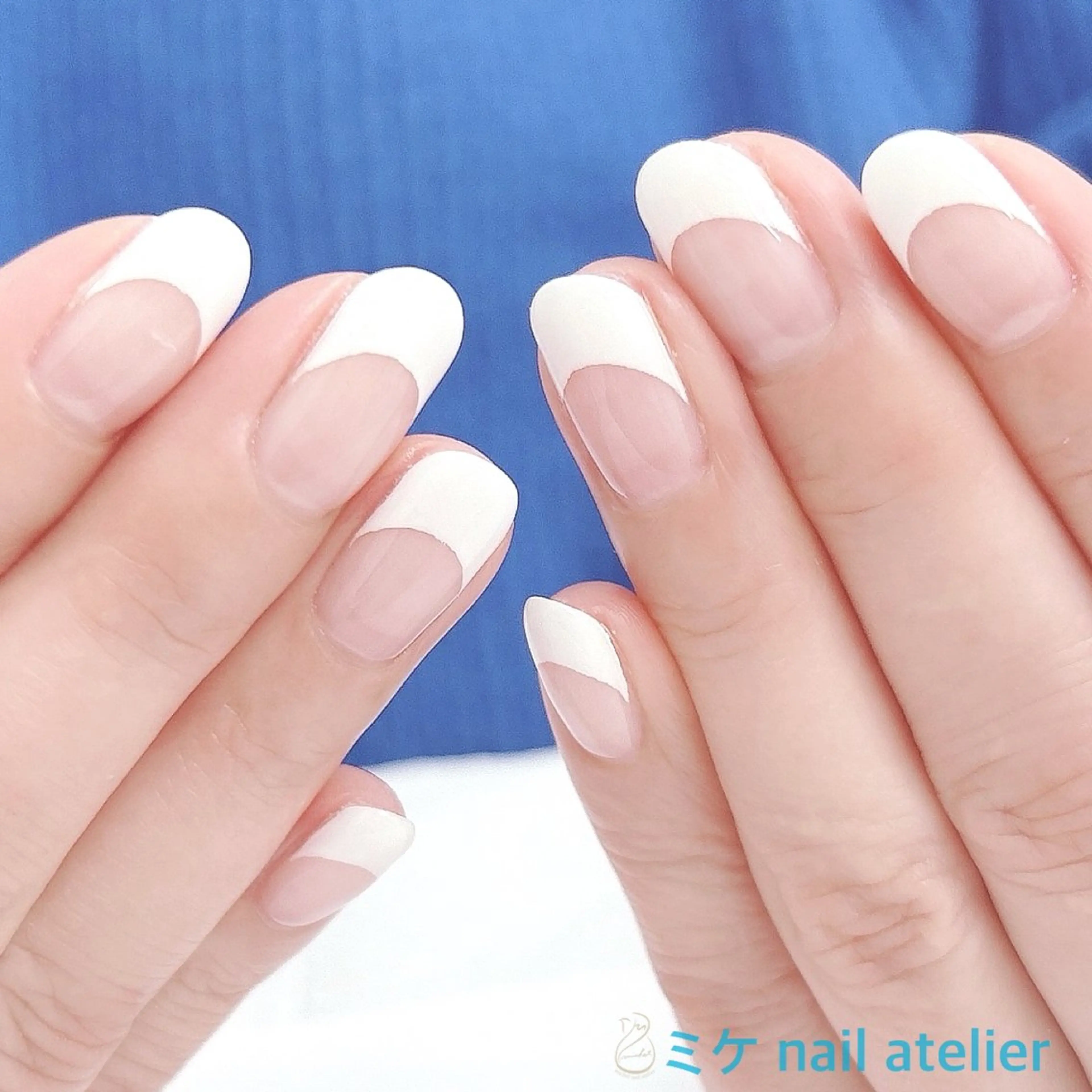 ネイル フレンチネイル ジェルネイル ハンドネイル h. rikaのネイルデザイン