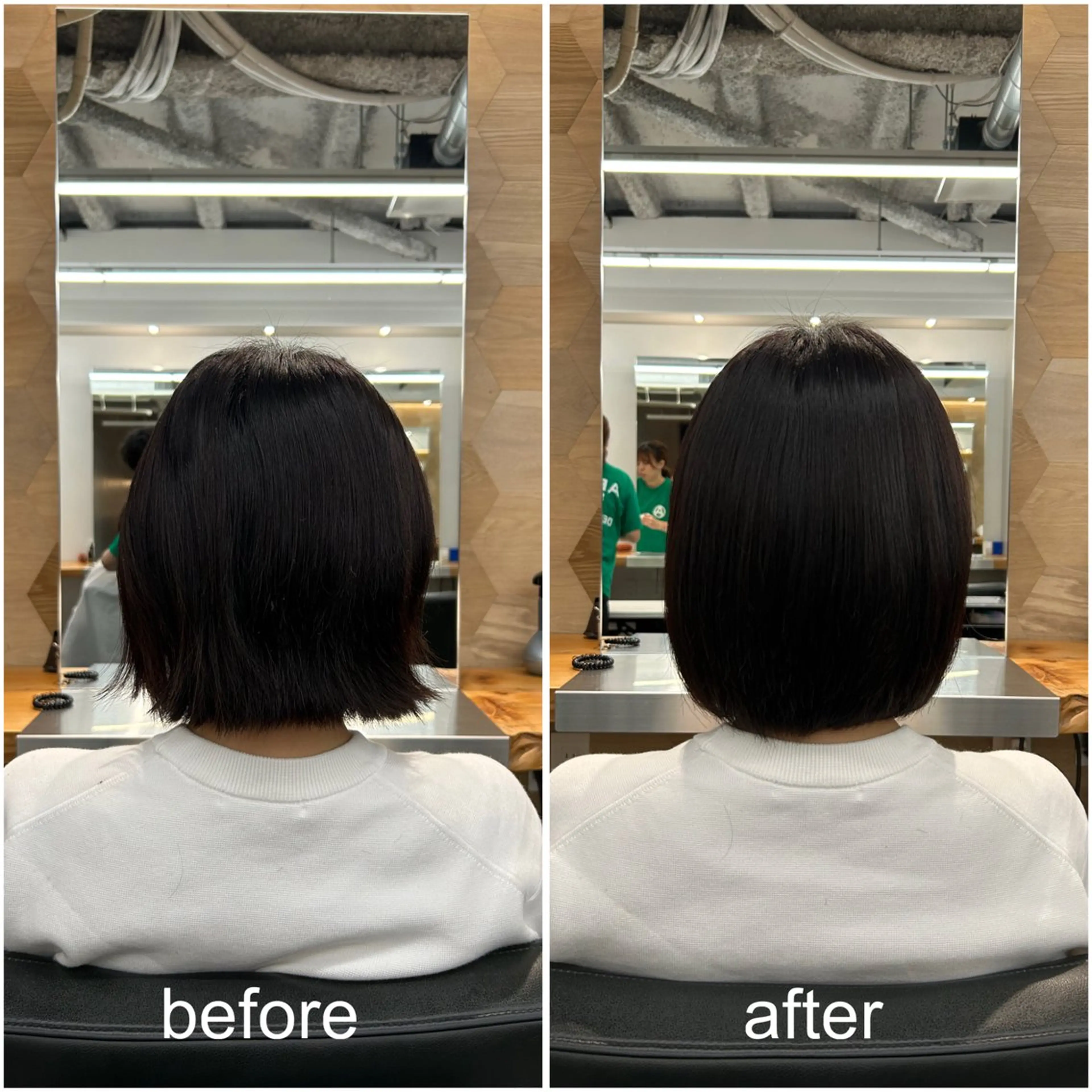 ショート パーマ 縮毛矯正 ストレートパーマ 森珀斗/表参道 /ショートボブのヘアスタイル