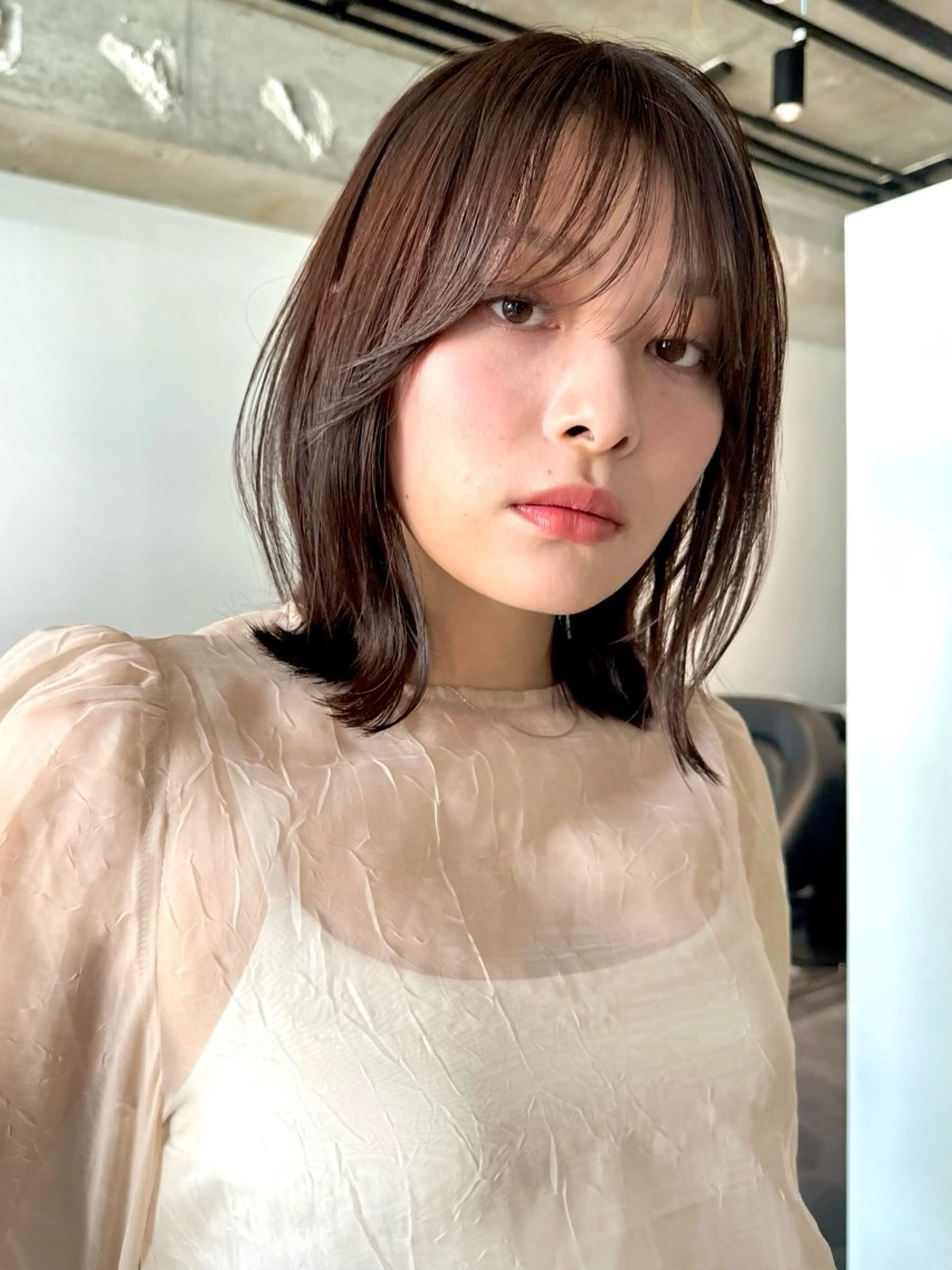 ショート カラー パーマ 🫧小顔×似合わせ× 透明感カラー🫧のヘアスタイル