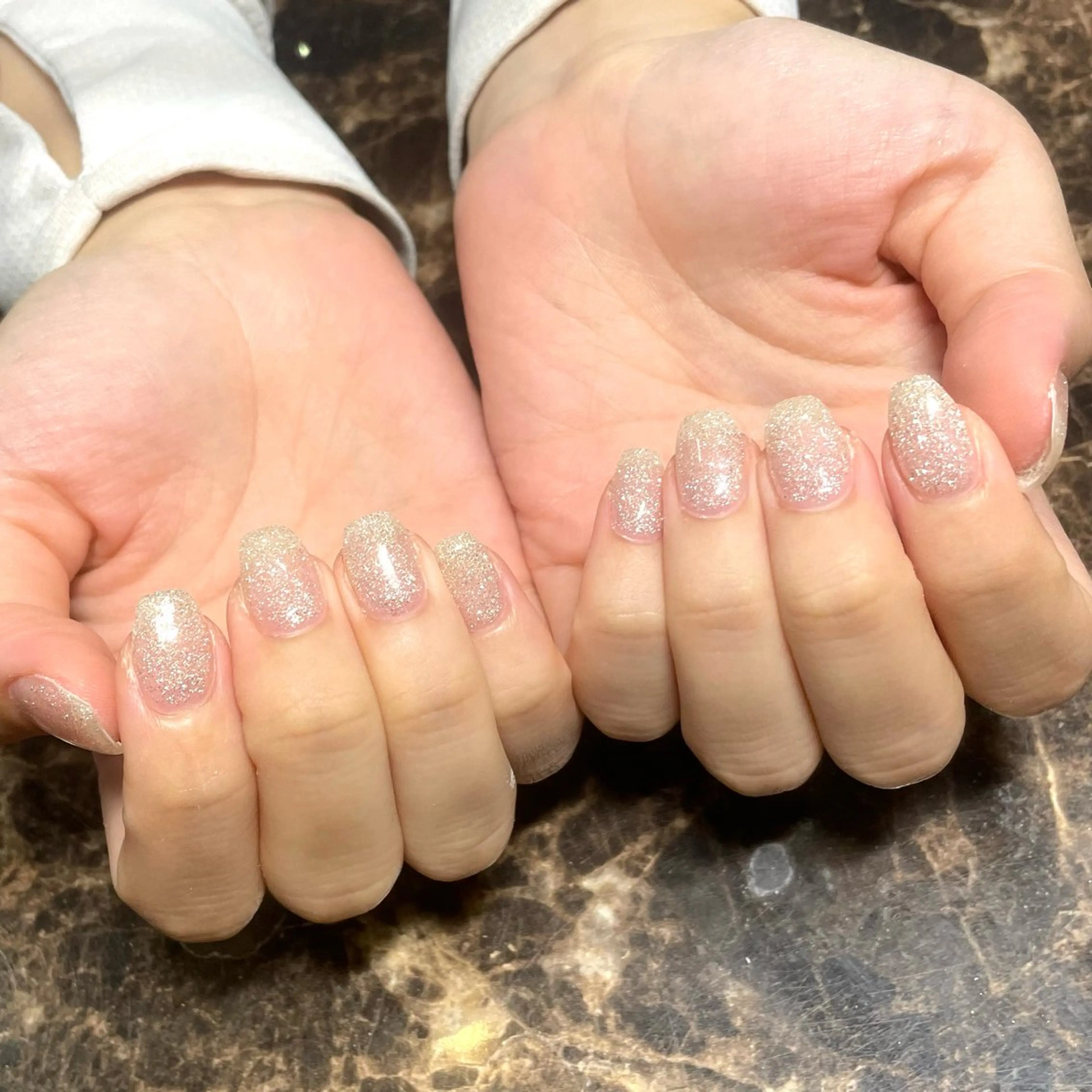ネイル ラメ(グリッター) ワンカラーネイル IROHA NAIL 横山佳那のネイルデザイン