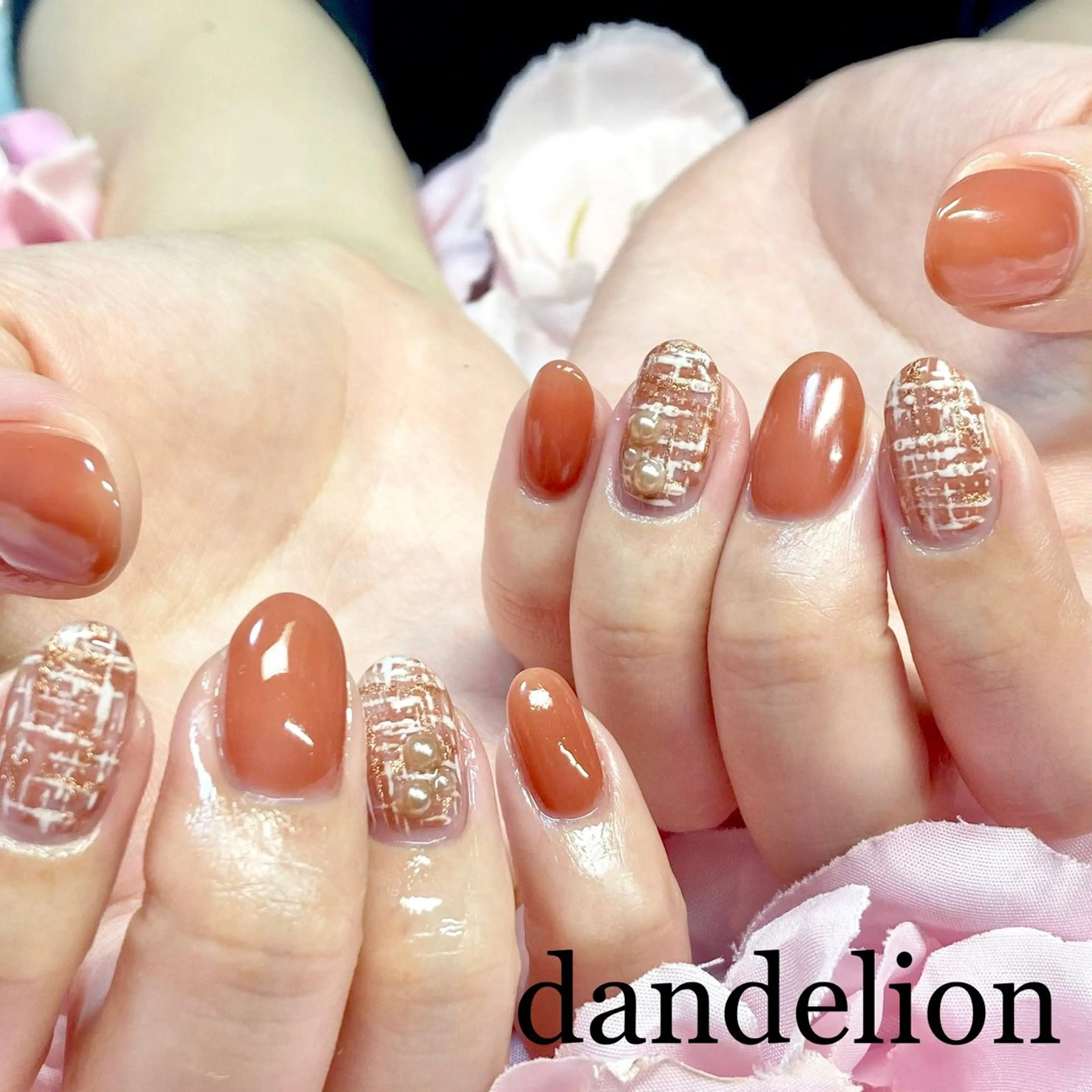 ネイル ハンドネイル ハンドケア dandelion ダンデライオンのネイルデザイン