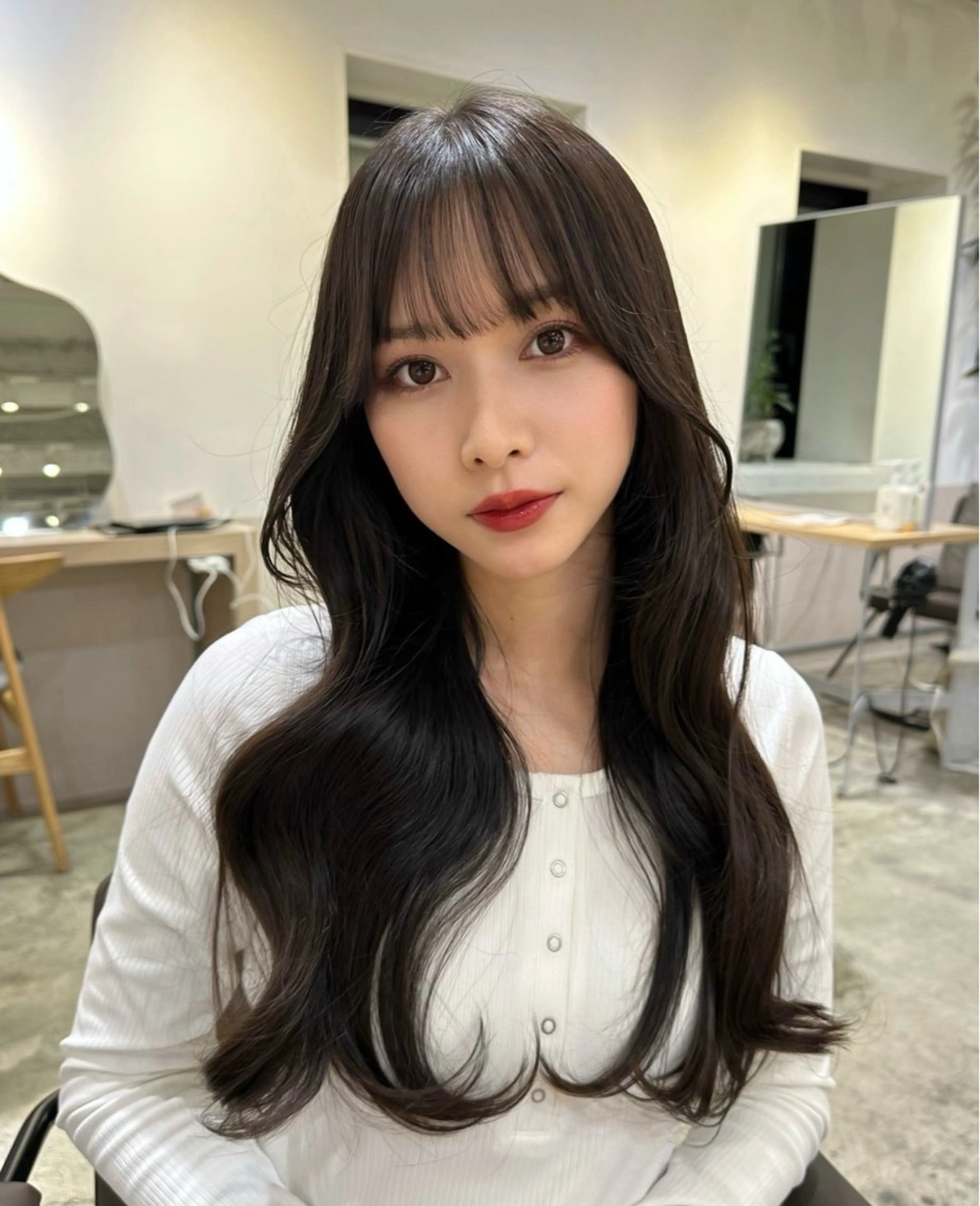 ロング 韓国風ヘア 韓国ヘア/レイヤー Yan✂︎のヘアスタイル