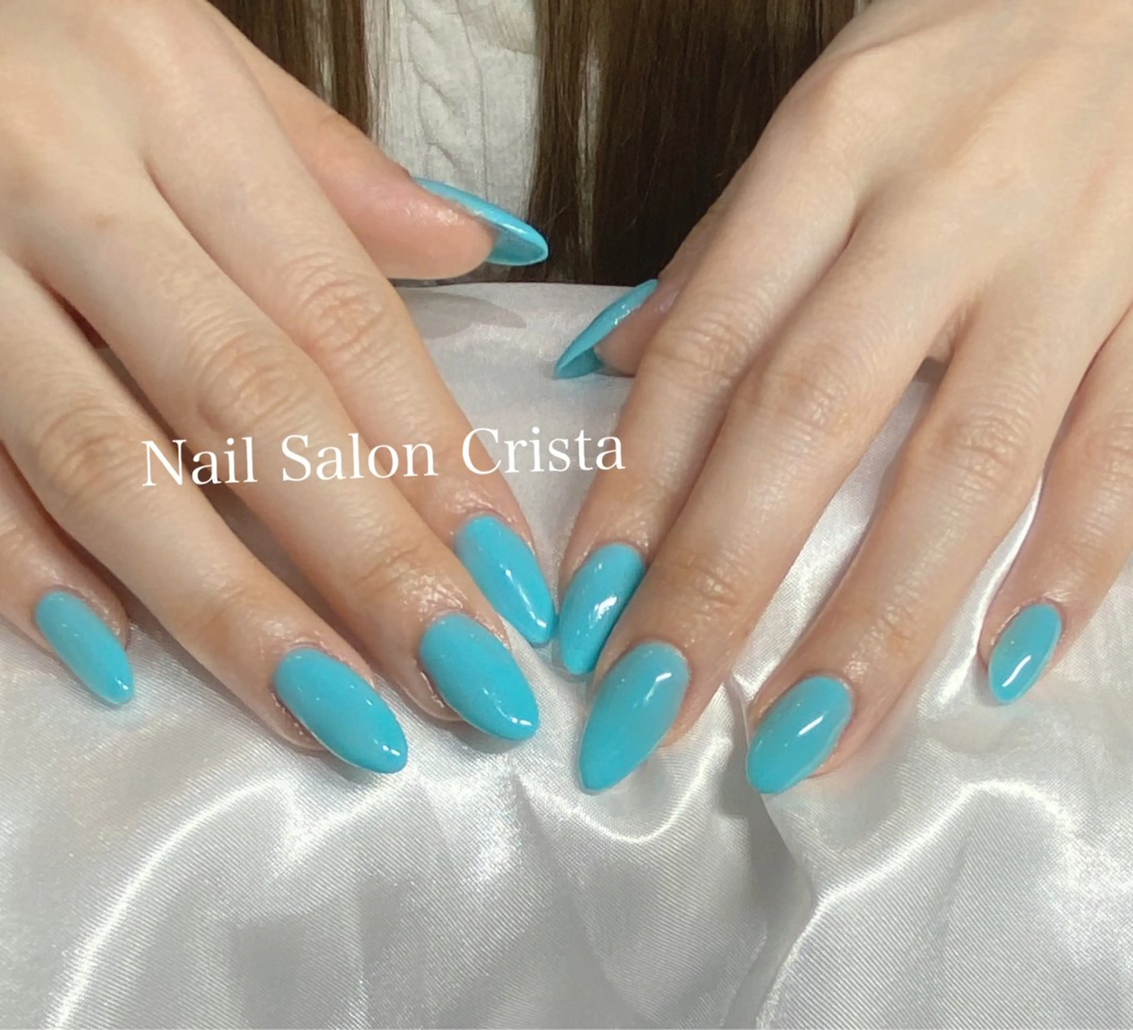 ネイル 長さ出し ハンドネイル CRISTA所属・CRISTA MOMOのネイルデザイン