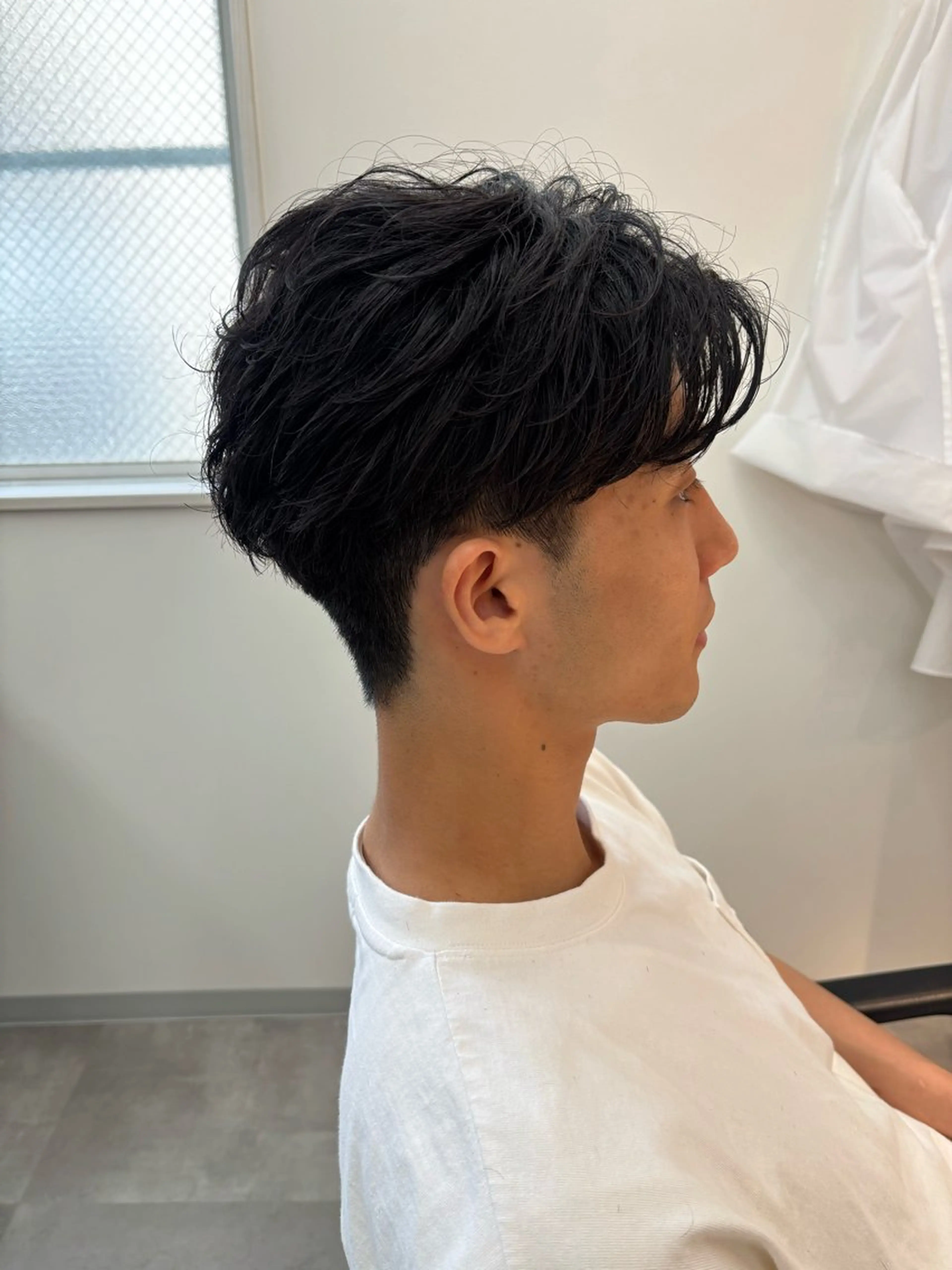 メンズ カット フェザーパーマ/韓国 /メンズカット保立のヘアスタイル