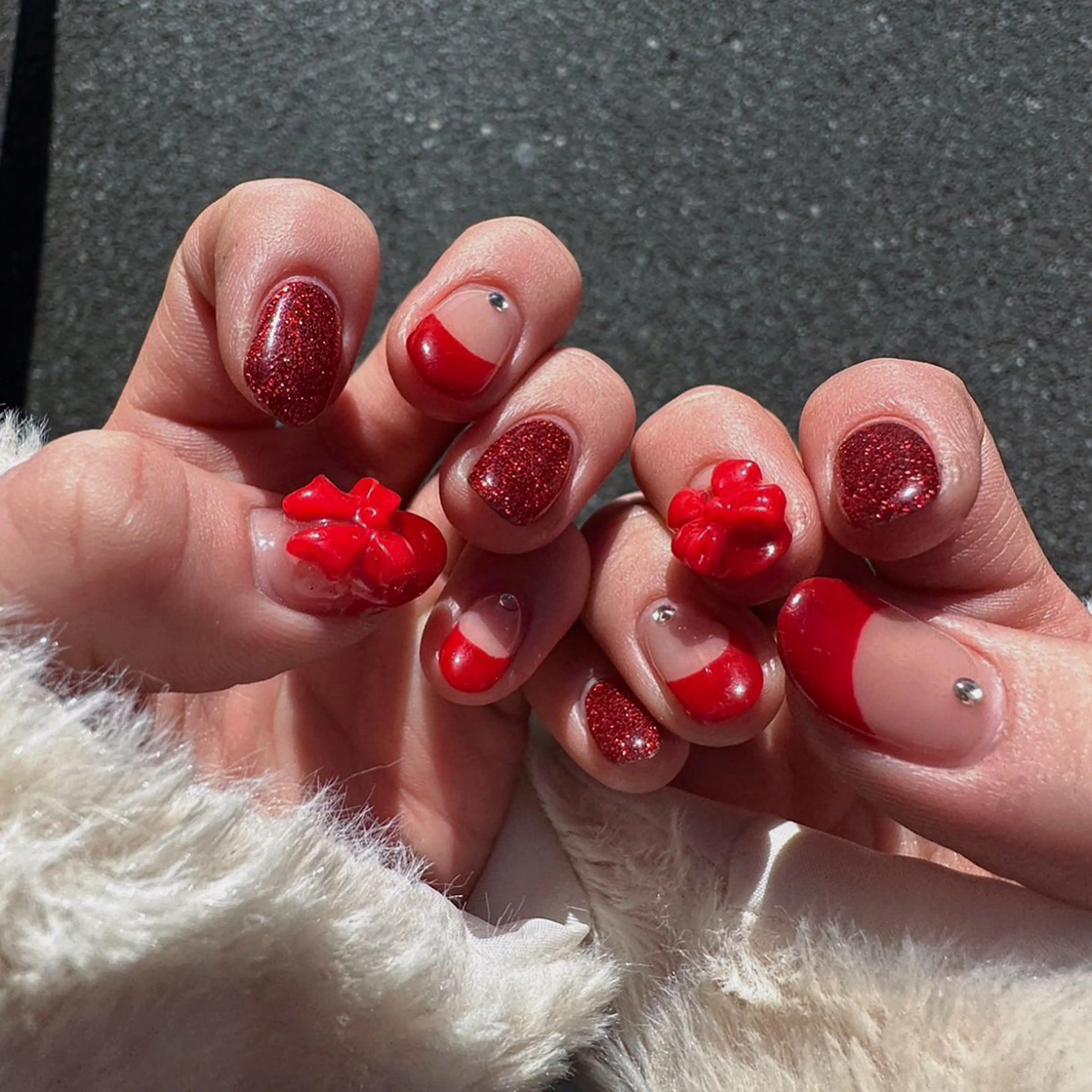 ネイル ハンドネイル 🩶韓国/ワンホン myu🩶のネイルデザイン