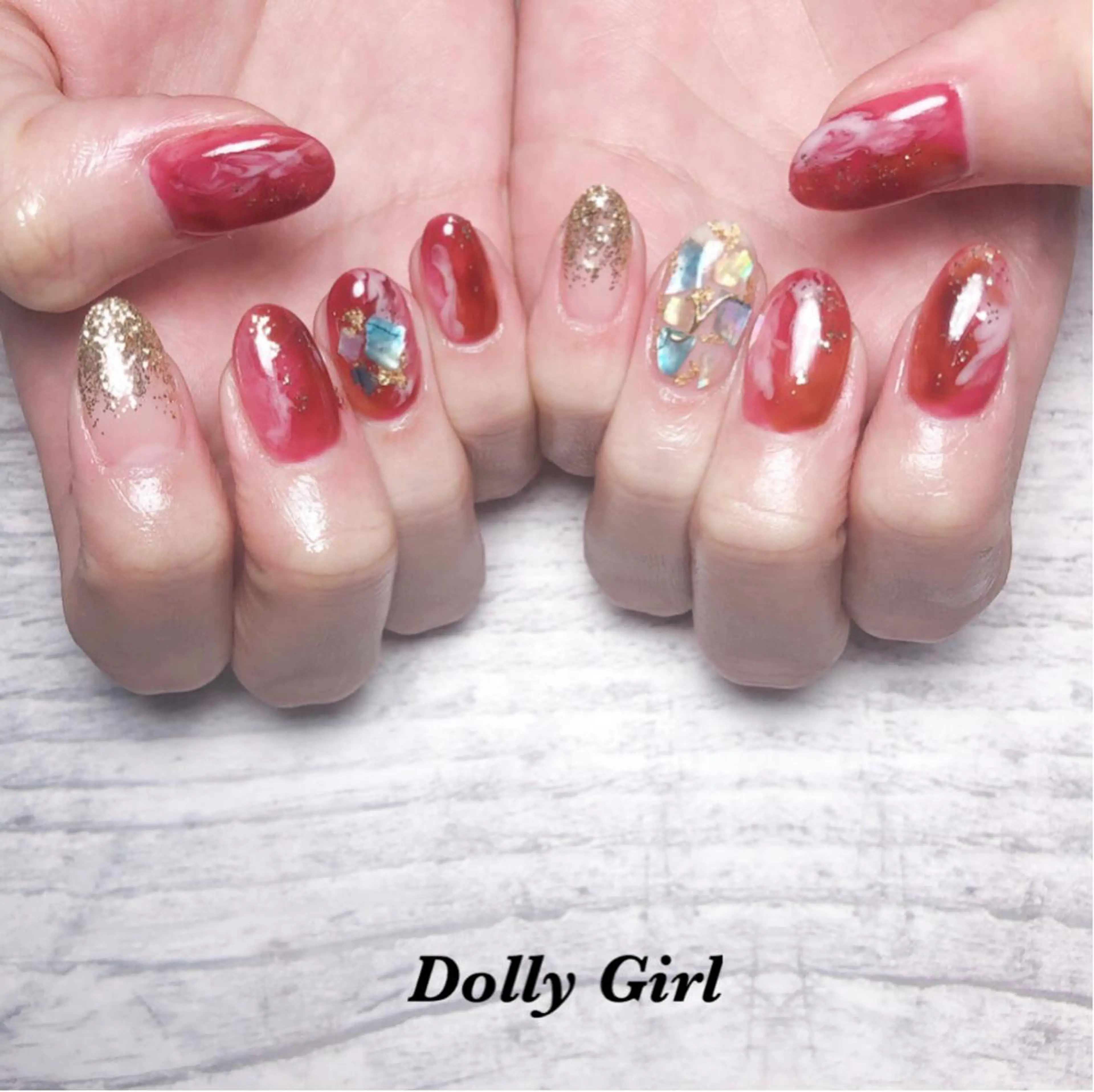 ネイル 個室ネイルサロンDolly  Girl〜ドーリーガール〜所属・DollyGirl KYOKOのネイルデザイン