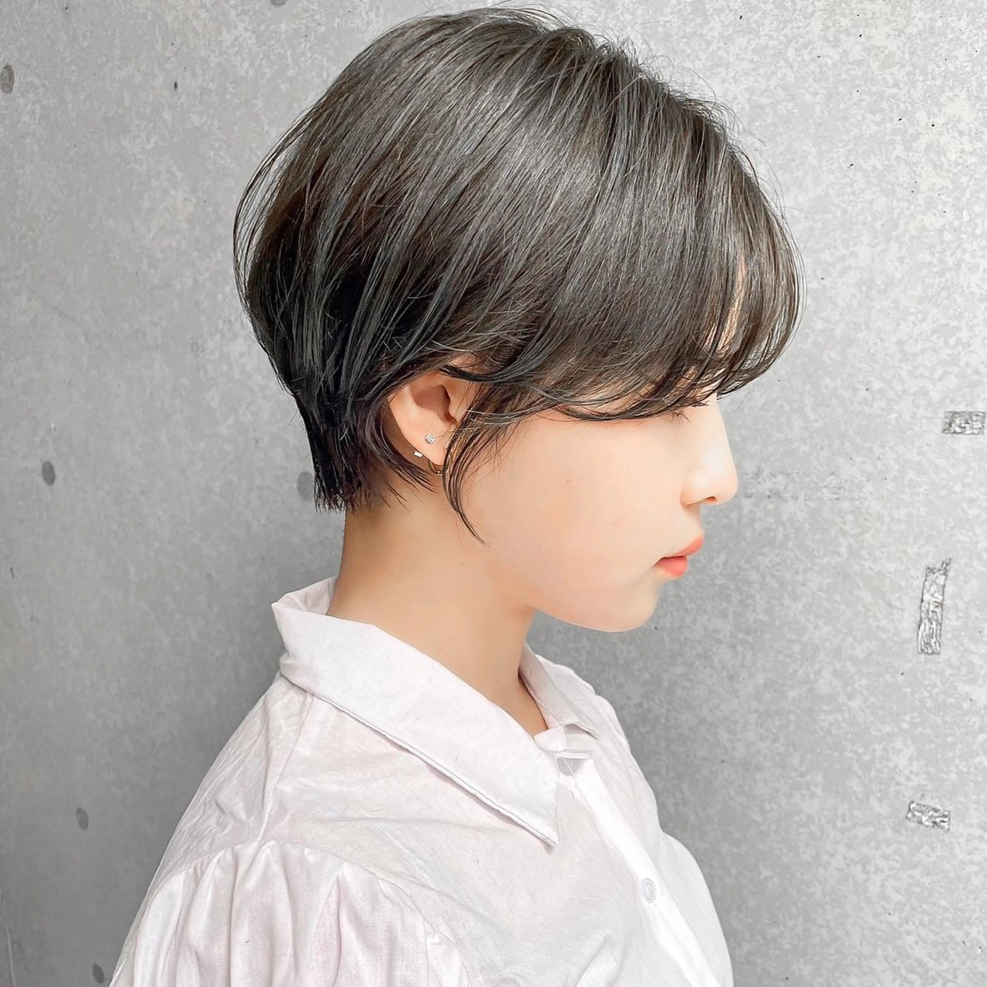 ショート レイヤー/韓国/ 顔周り/しんやのヘアスタイル