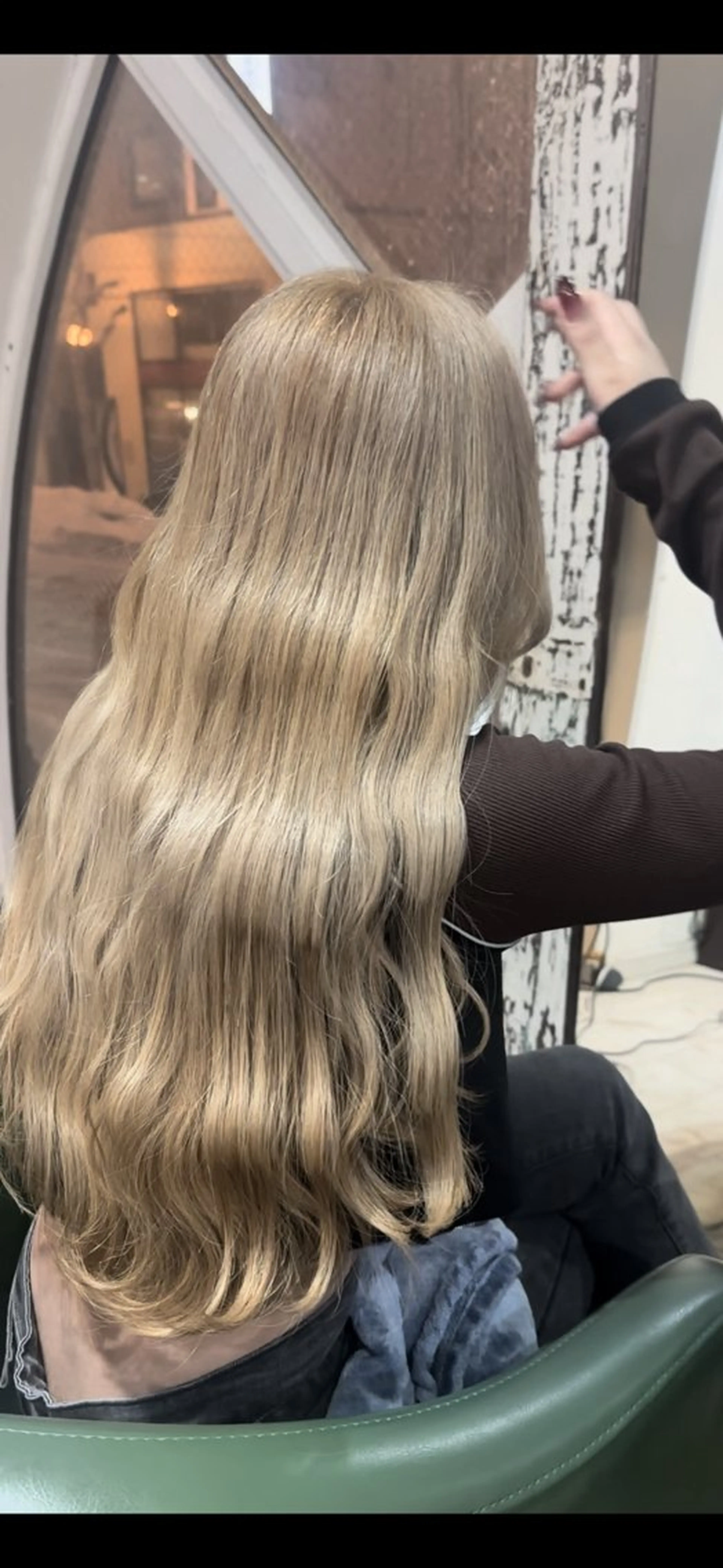 ケアブリーチでのダブルカラー +生ケラチン4STEPトリートメント(3850円付)の写真