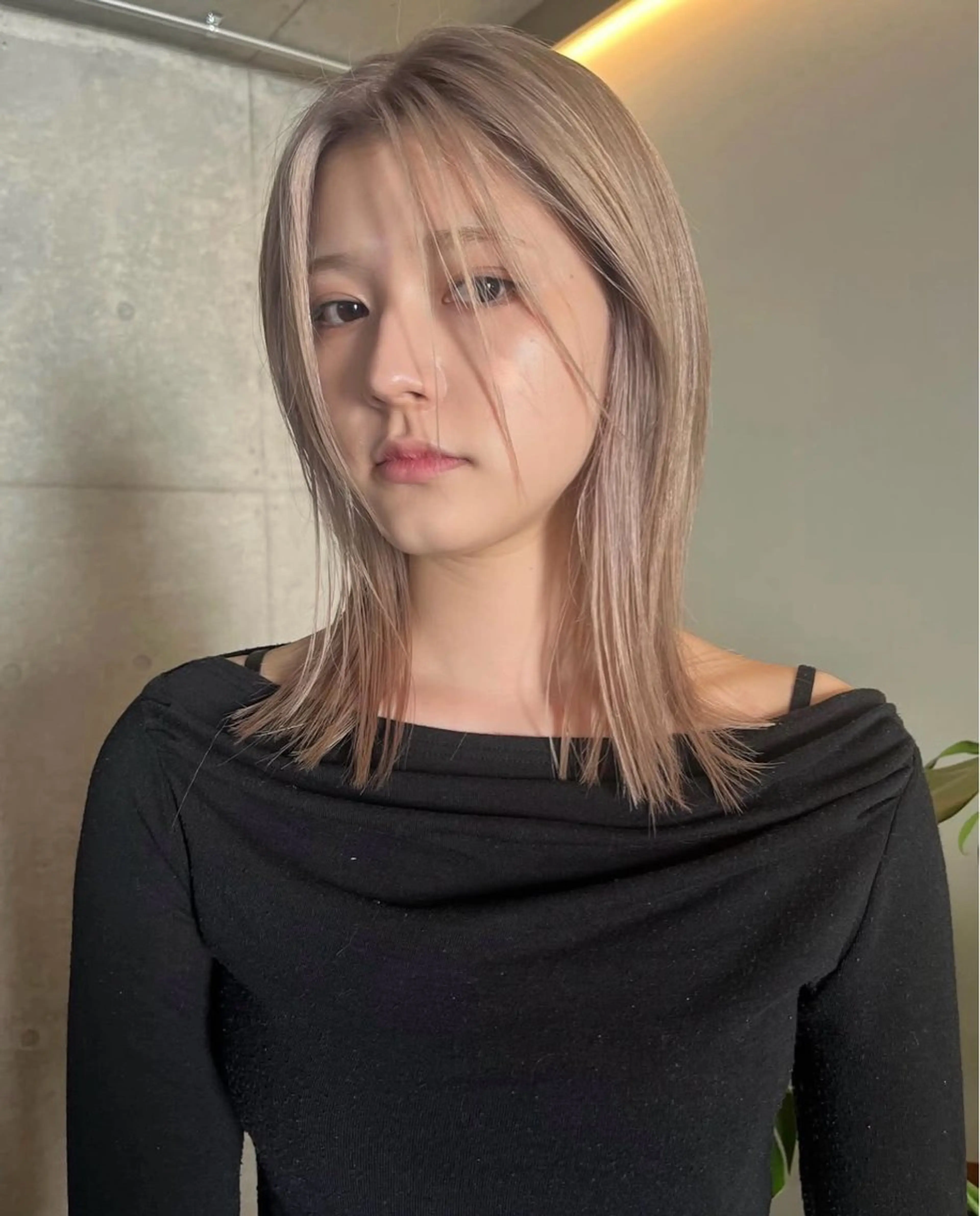 ミディアム カラー ベージュカラー ブロンド ブロンドベージュ 🫧カラーモデル募集 🫧Hiyuのヘアスタイル