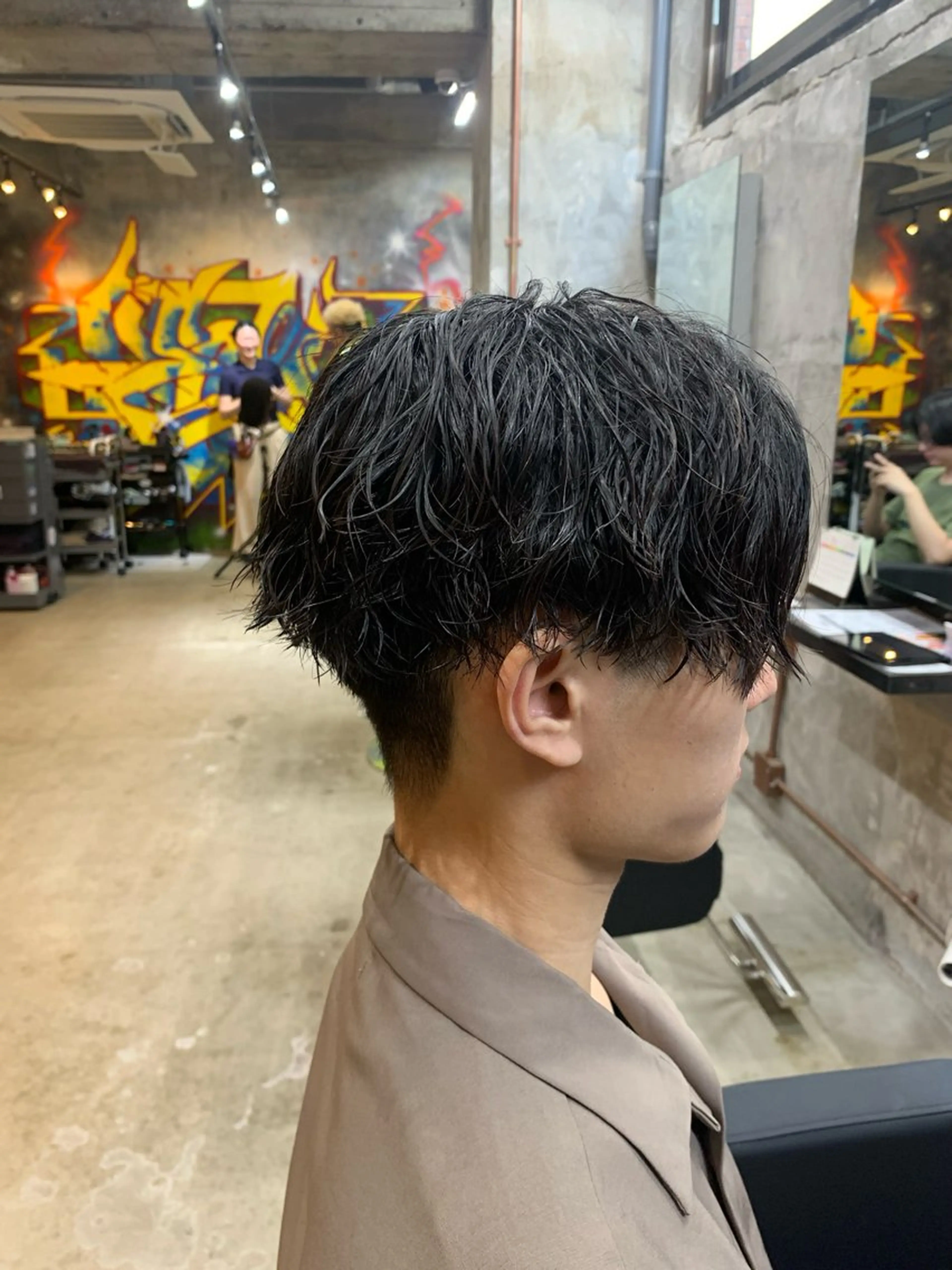 パーマ メンズ マッシュ メンズパーマ ツイストスパイラルパーマ スパイラルパーマ カット パーマ ⚡️メンズパーマ特化 mens支持◎/忠地のヘアスタイル