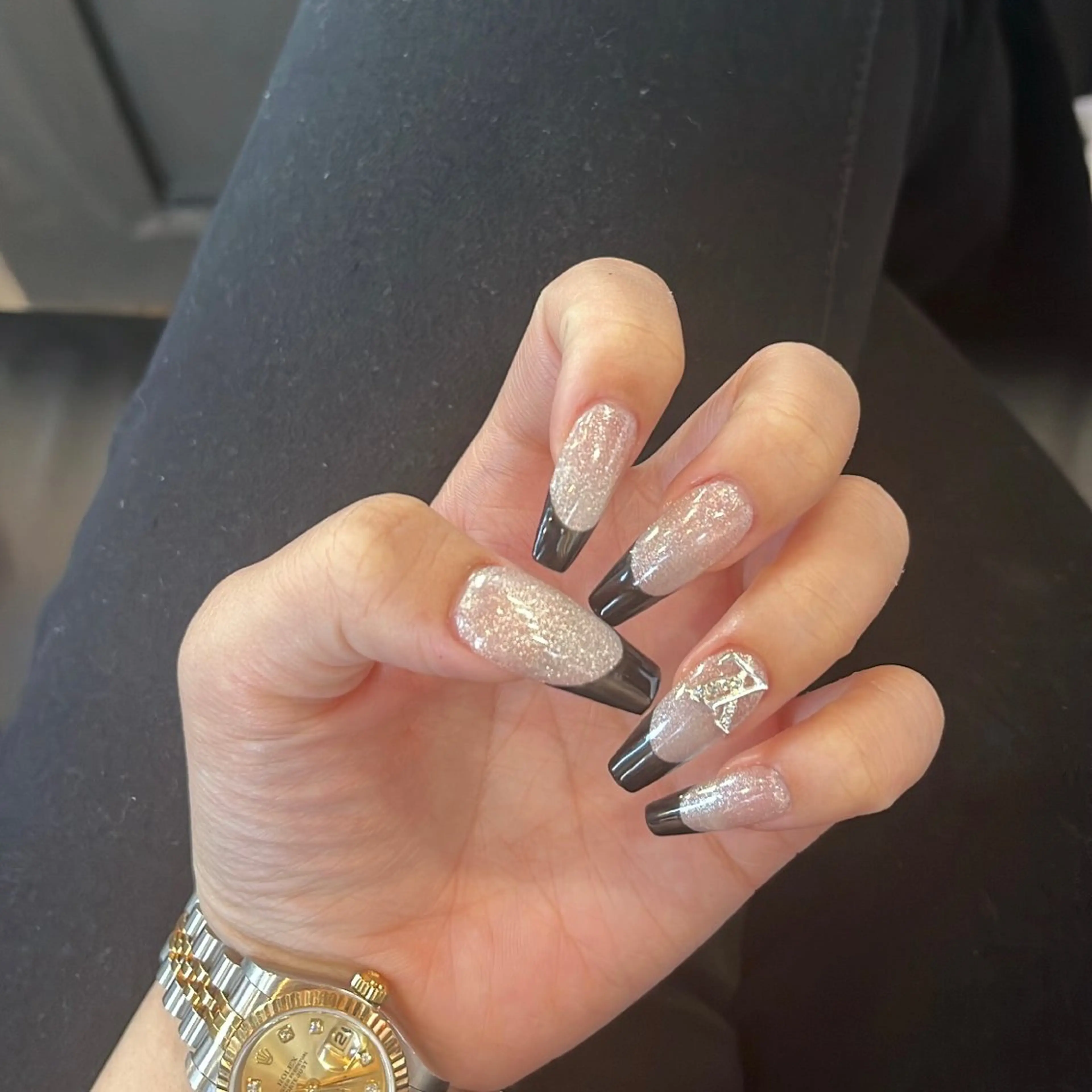 ネイル フレンチネイル マグネットネイル SALON ELVI.所属・SALON ELVI.のネイルデザイン