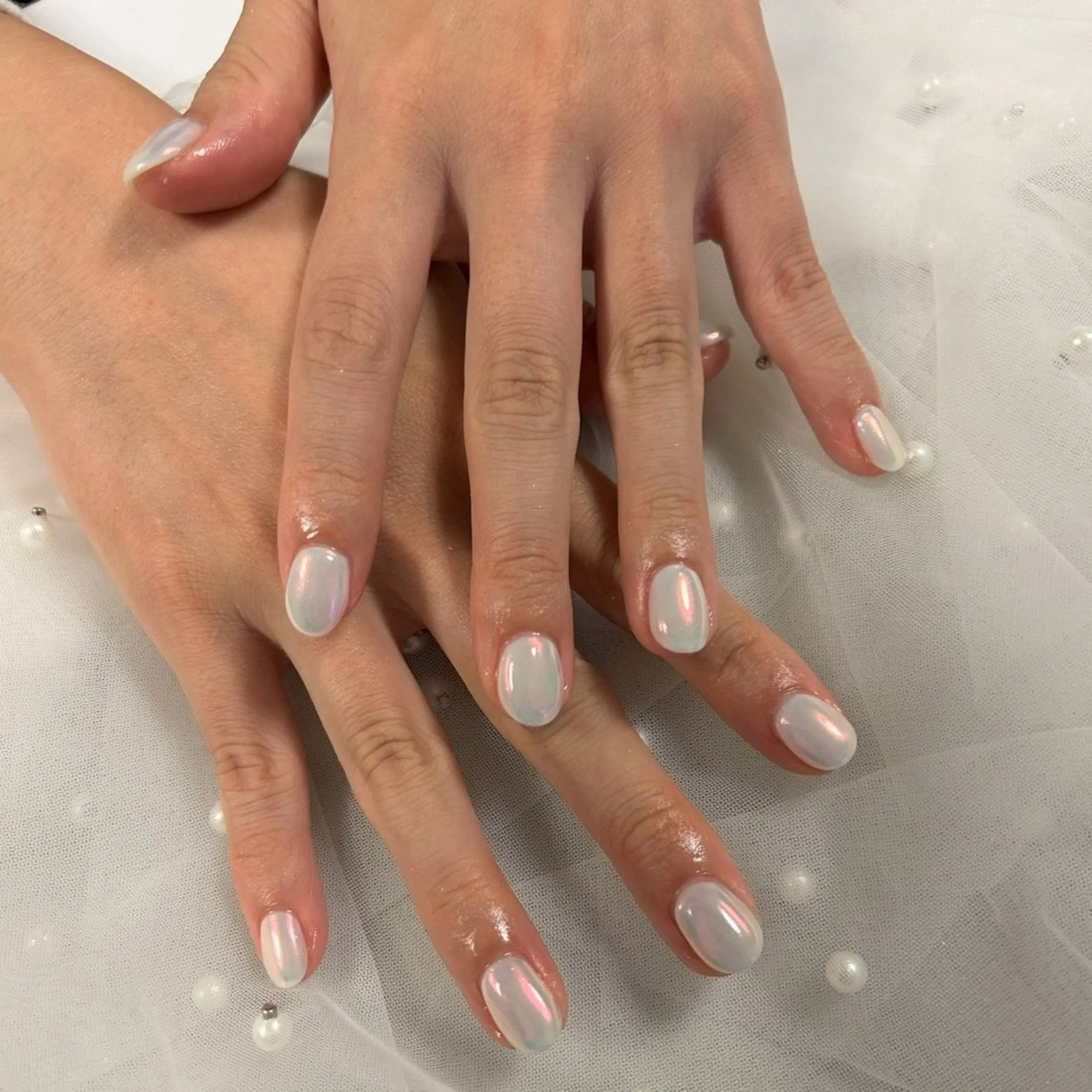 ネイル オーロラネイル クリアネイル lalaroom. nailsalon航空公園店所属・lala room.のネイルデザイン