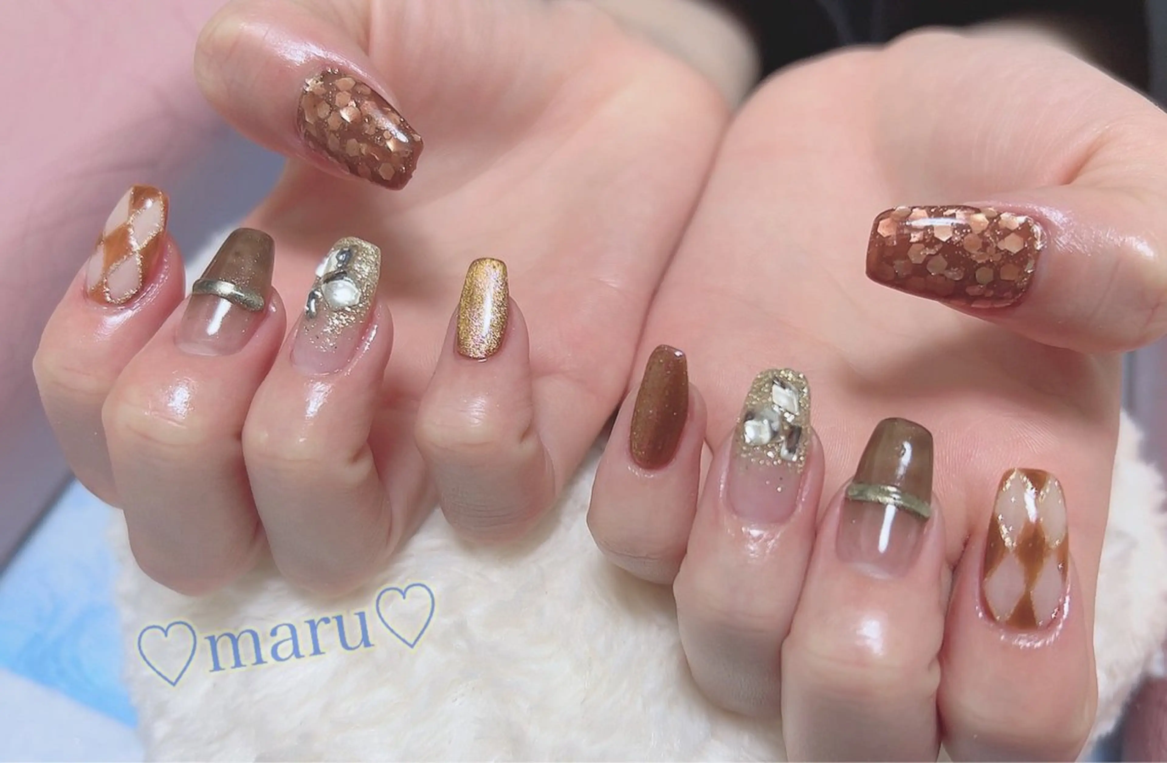 ネイル ハンドネイル フットネイル まるみ ♡のネイルデザイン