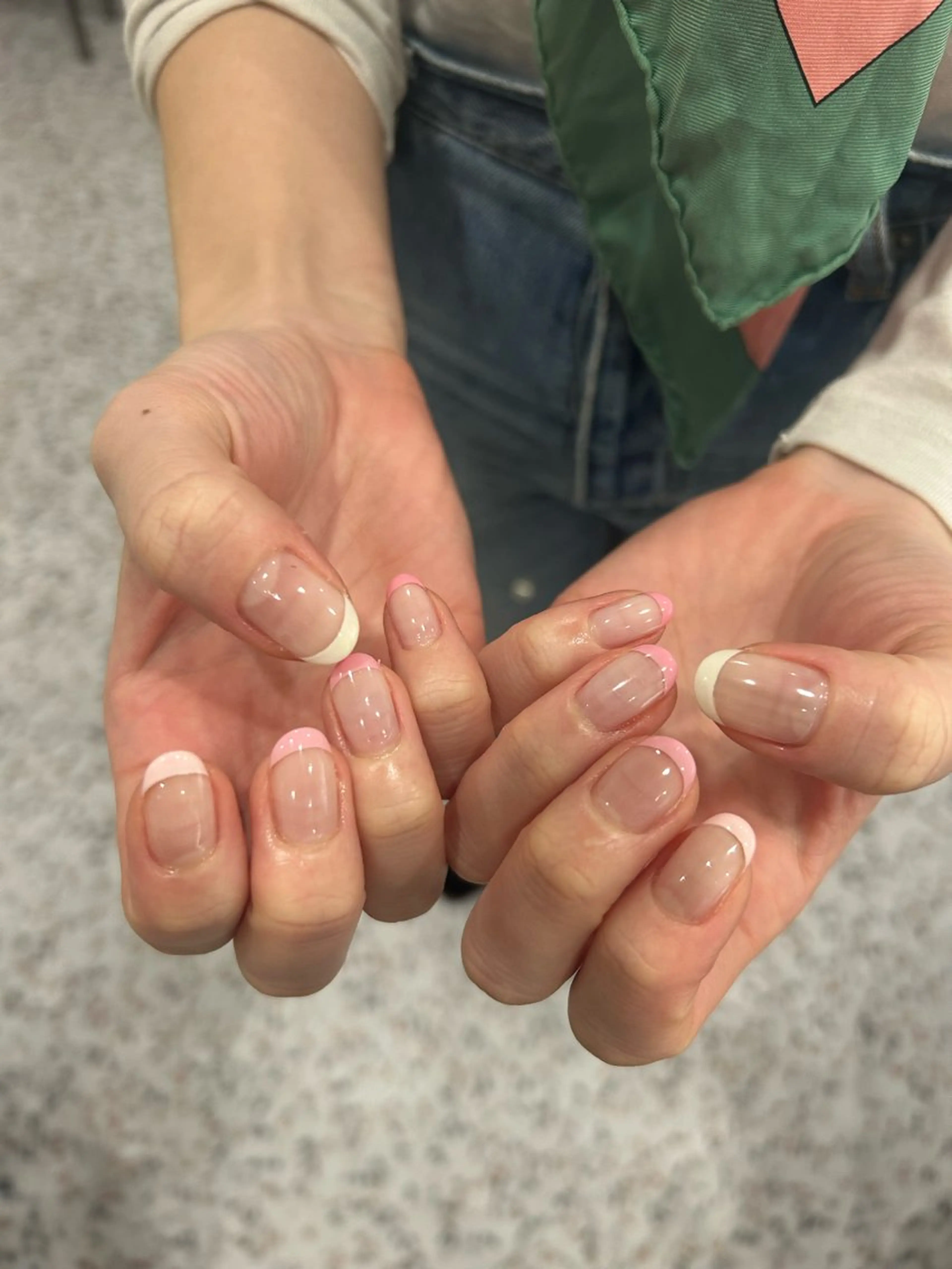 ネイル フレンチネイル ハンドネイル 小松 千冬snazzyのネイルデザイン