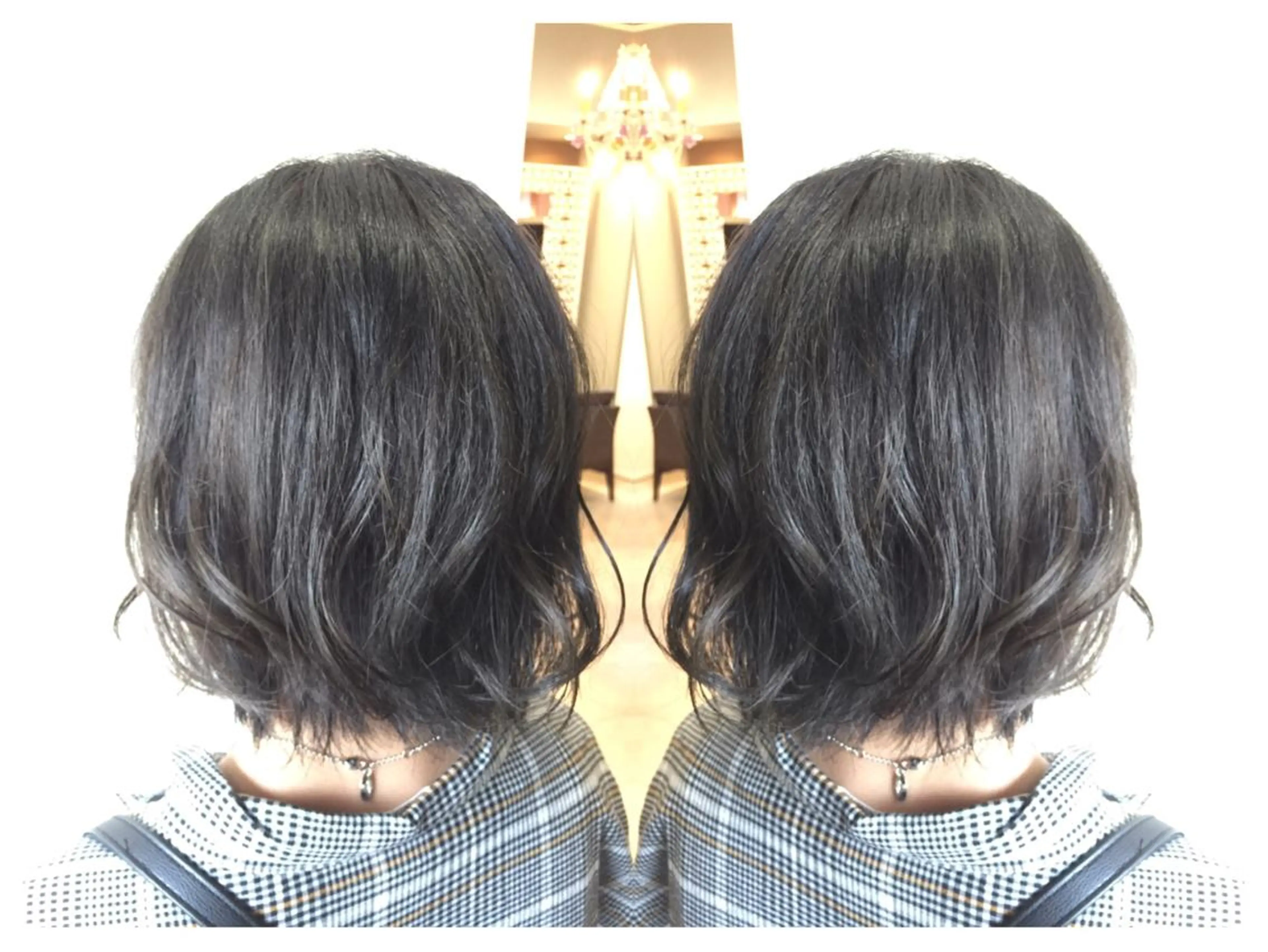 ミディアム カラー ダークグレー ダークグレージュ グレージュ 髪質改善/痛ませ ないカラー/西村航大のヘアスタイル