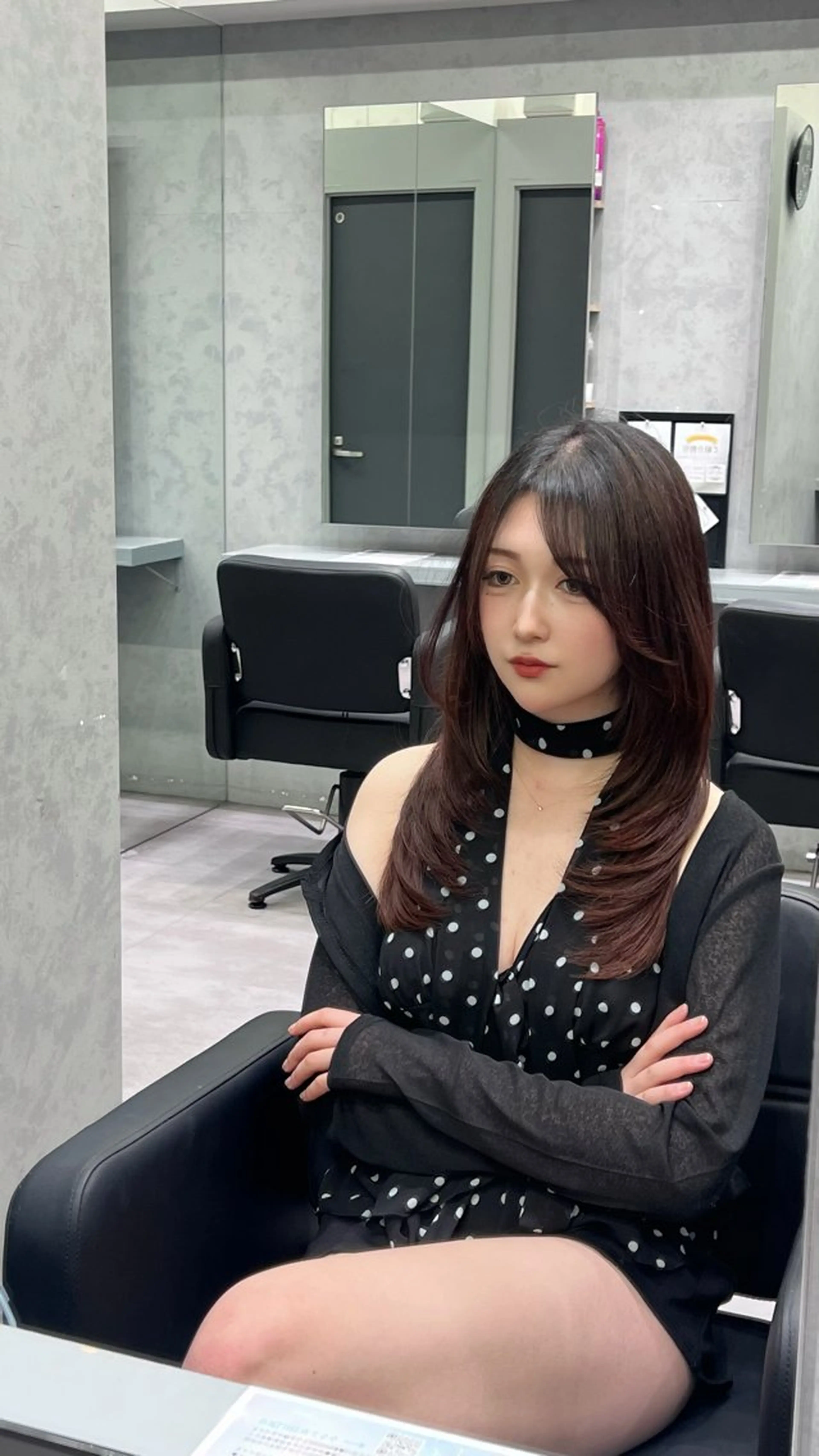 セミロング カット ヘアカラー トリートメント 【elyts】 COCOROのヘアスタイル