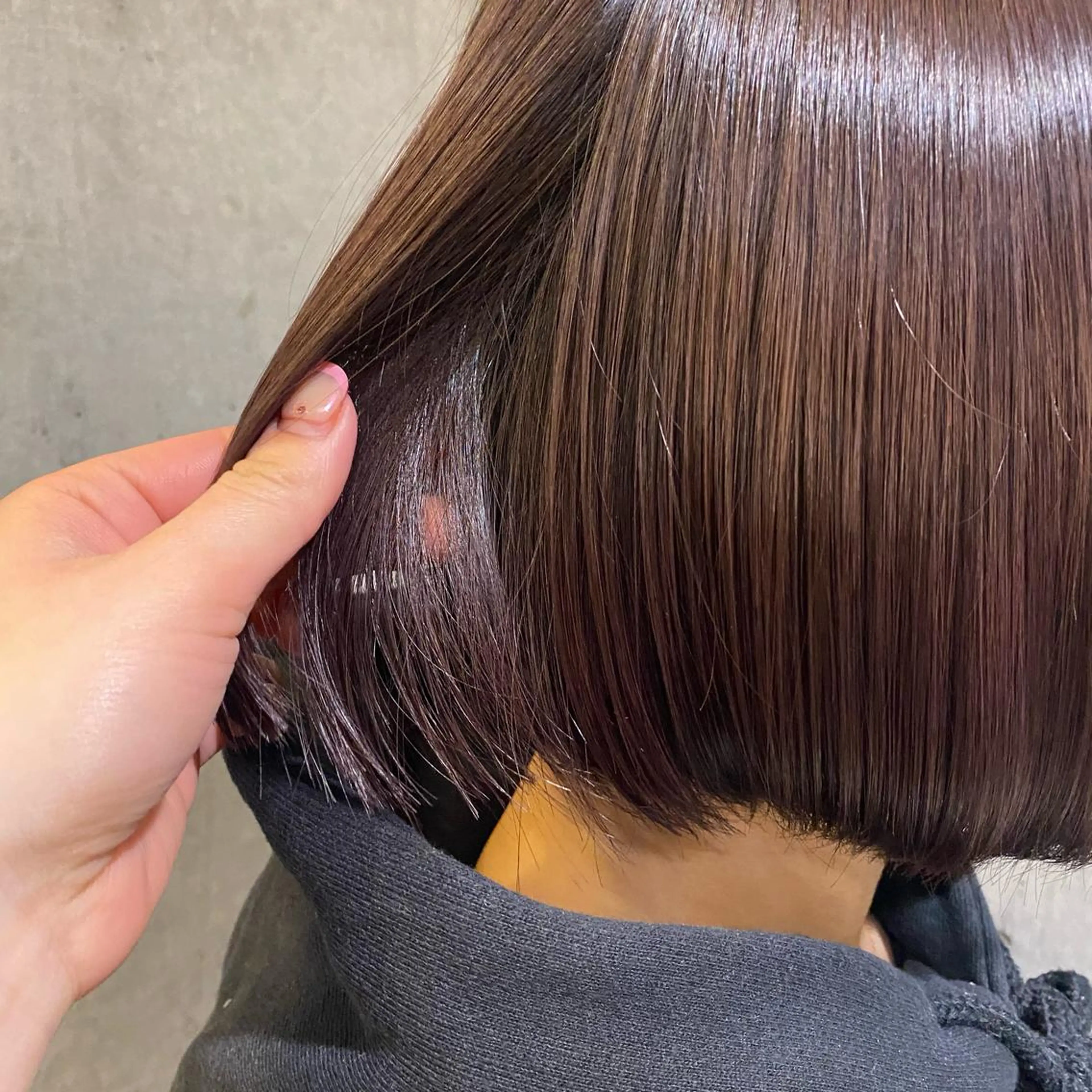 カラー アッシュ ベージュカラー 黒髪 ブルーカラー ブルーブラック ヘアカラー トリートメント ヘアセット 透明感/韓国風 🤍moeka🤍のヘアスタイル