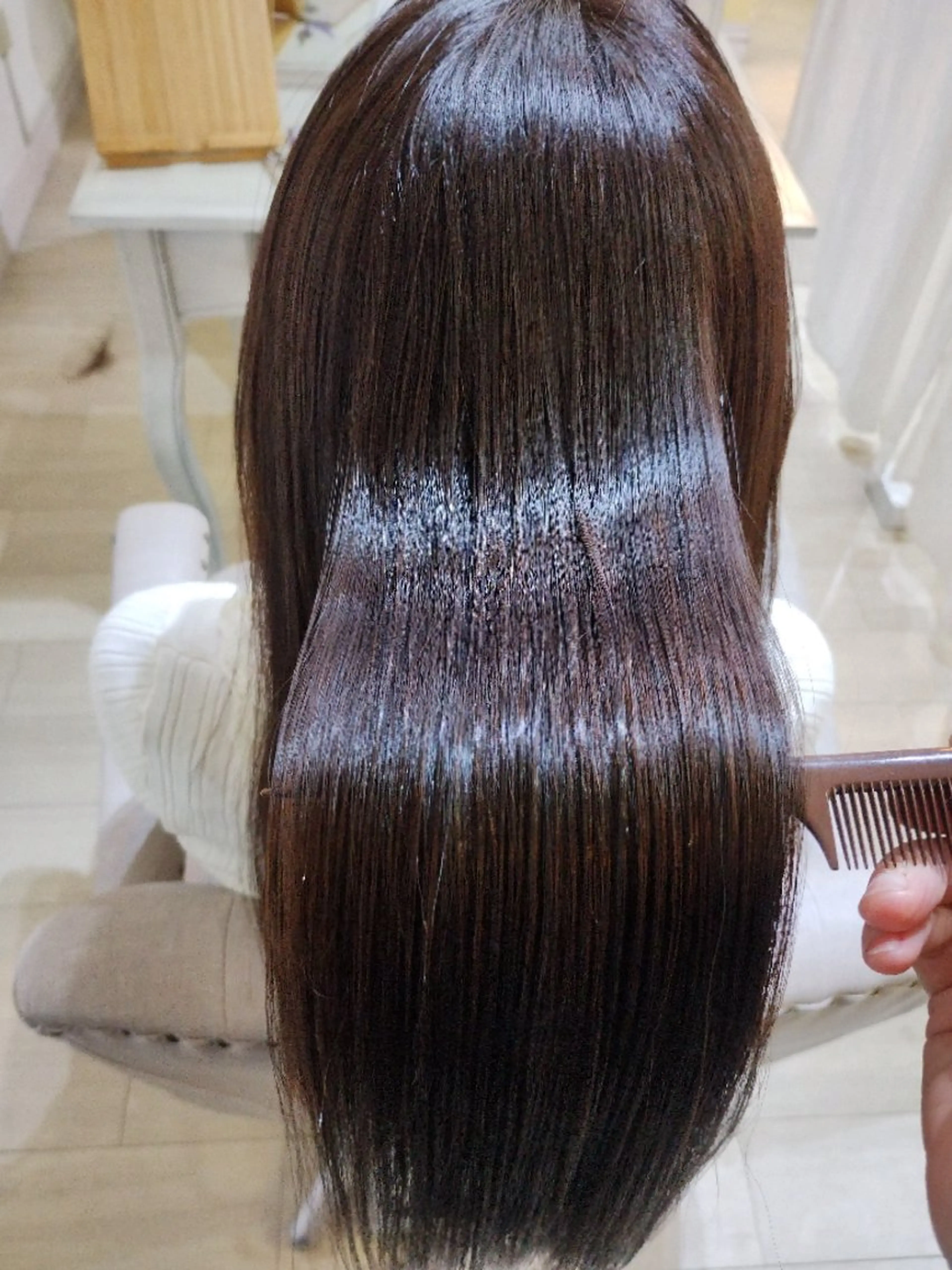 ロング amiu/カラー/ス パ🐰土井志歩のヘアスタイル