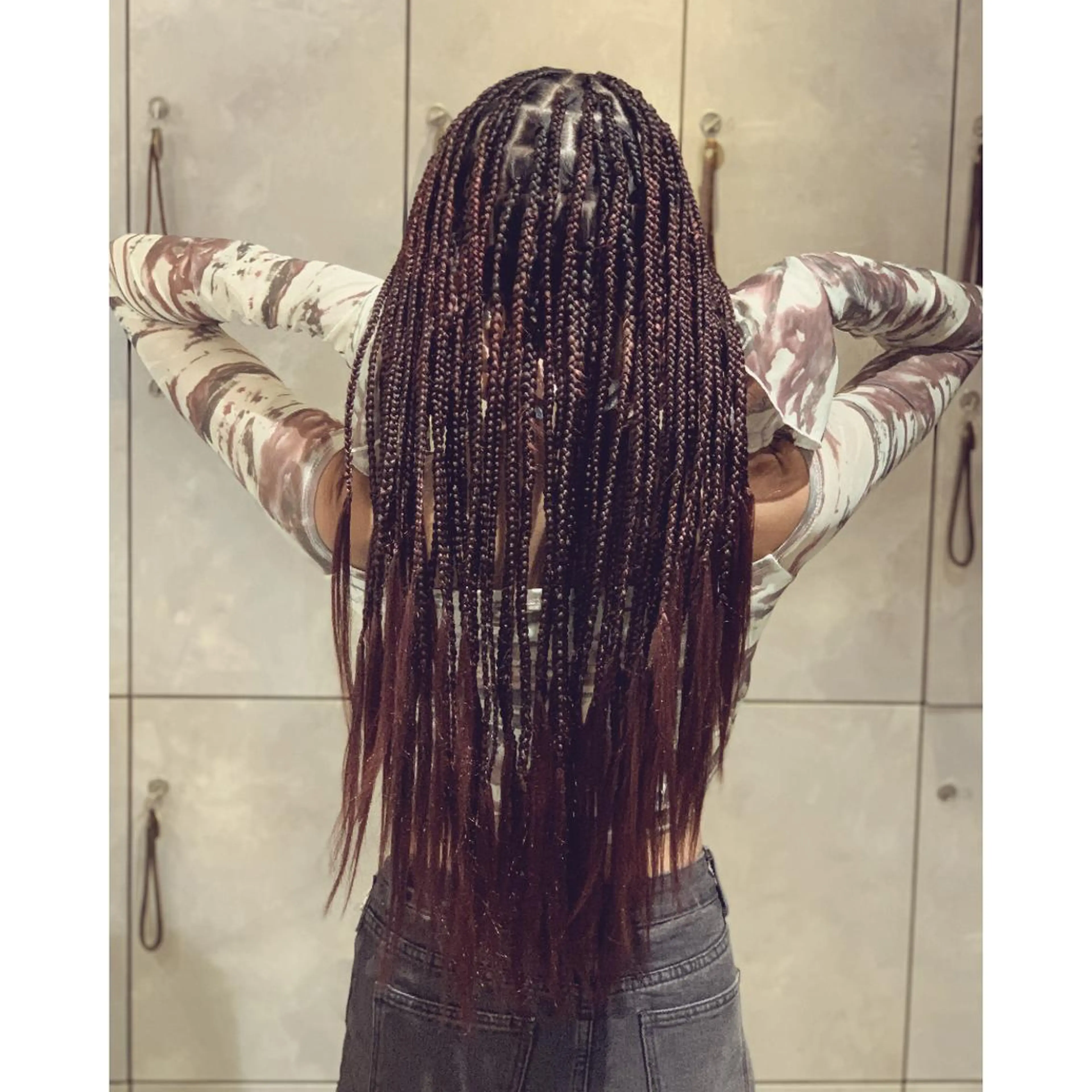 メンズ キッズ 子どものヘアアレンジ エクステ ヘアセット BRAIDS💎愛子 大人ハイライト💎のヘアスタイル