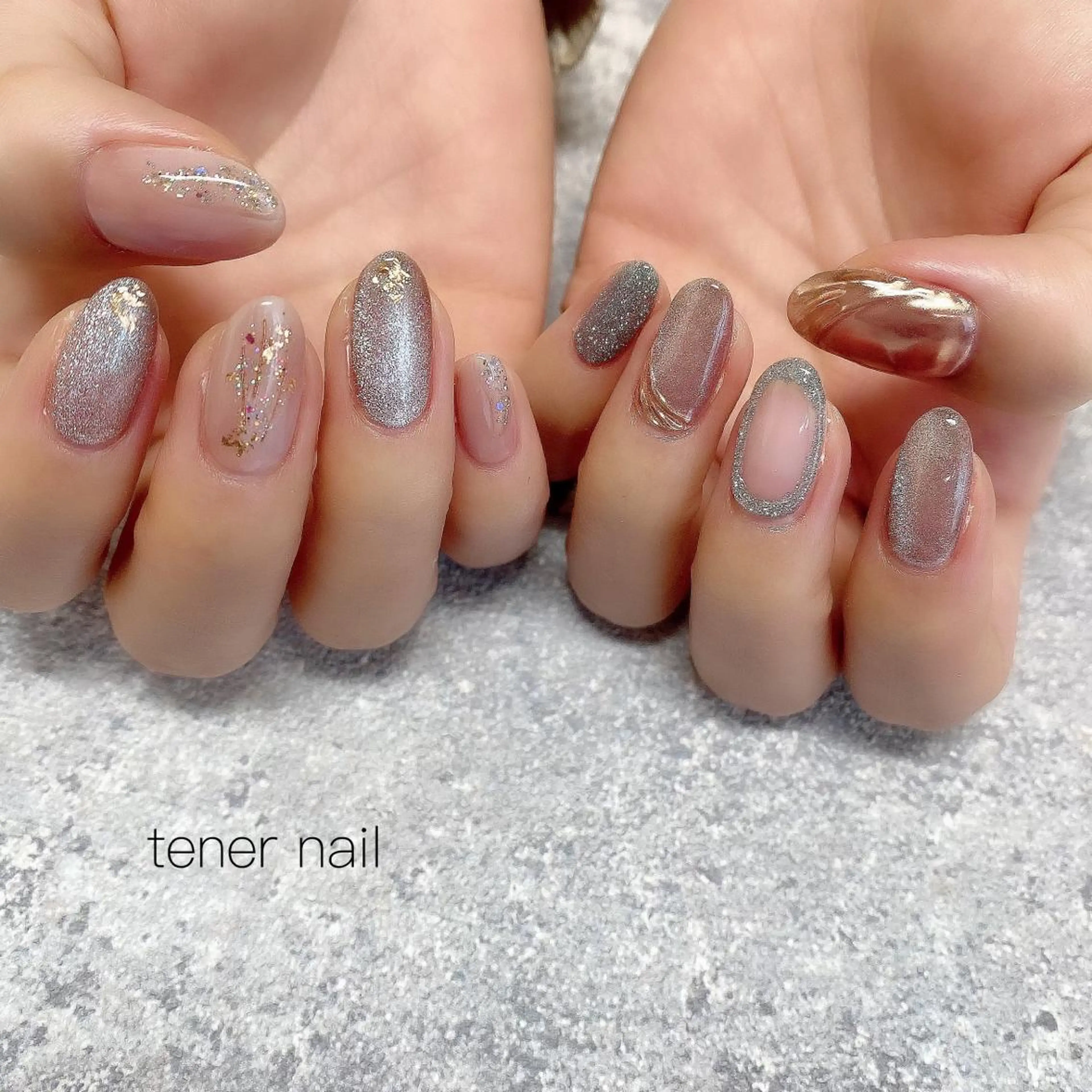 ネイル フラッシュネイル ニュアンスネイル tener  nail  テネルネイル所属・テネルネイル tener nailのネイルデザイン