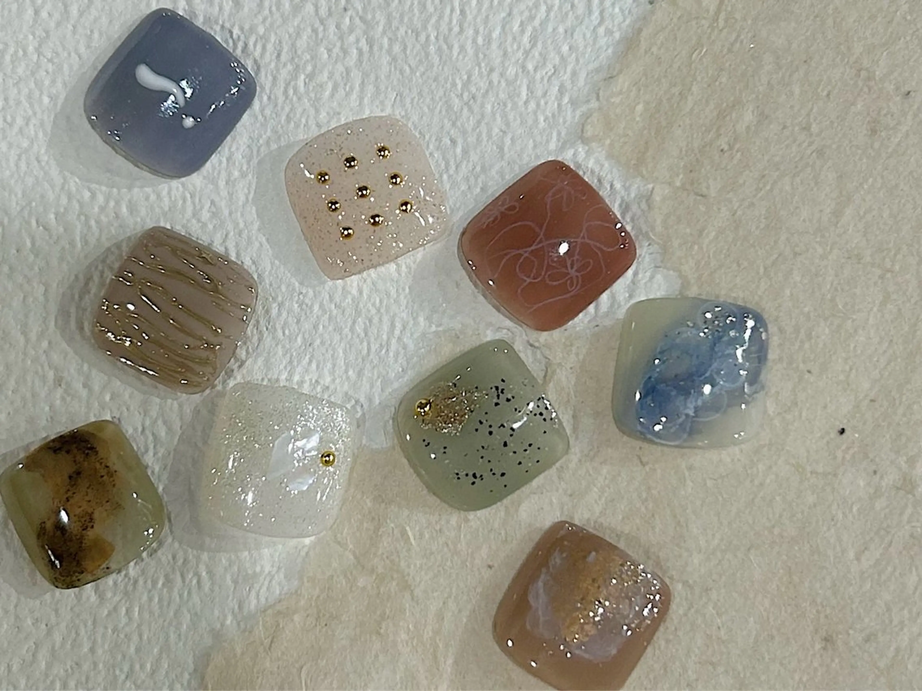 foot👣【サンプルから選ぶ親指アート定額】オフなし　¥7600の写真