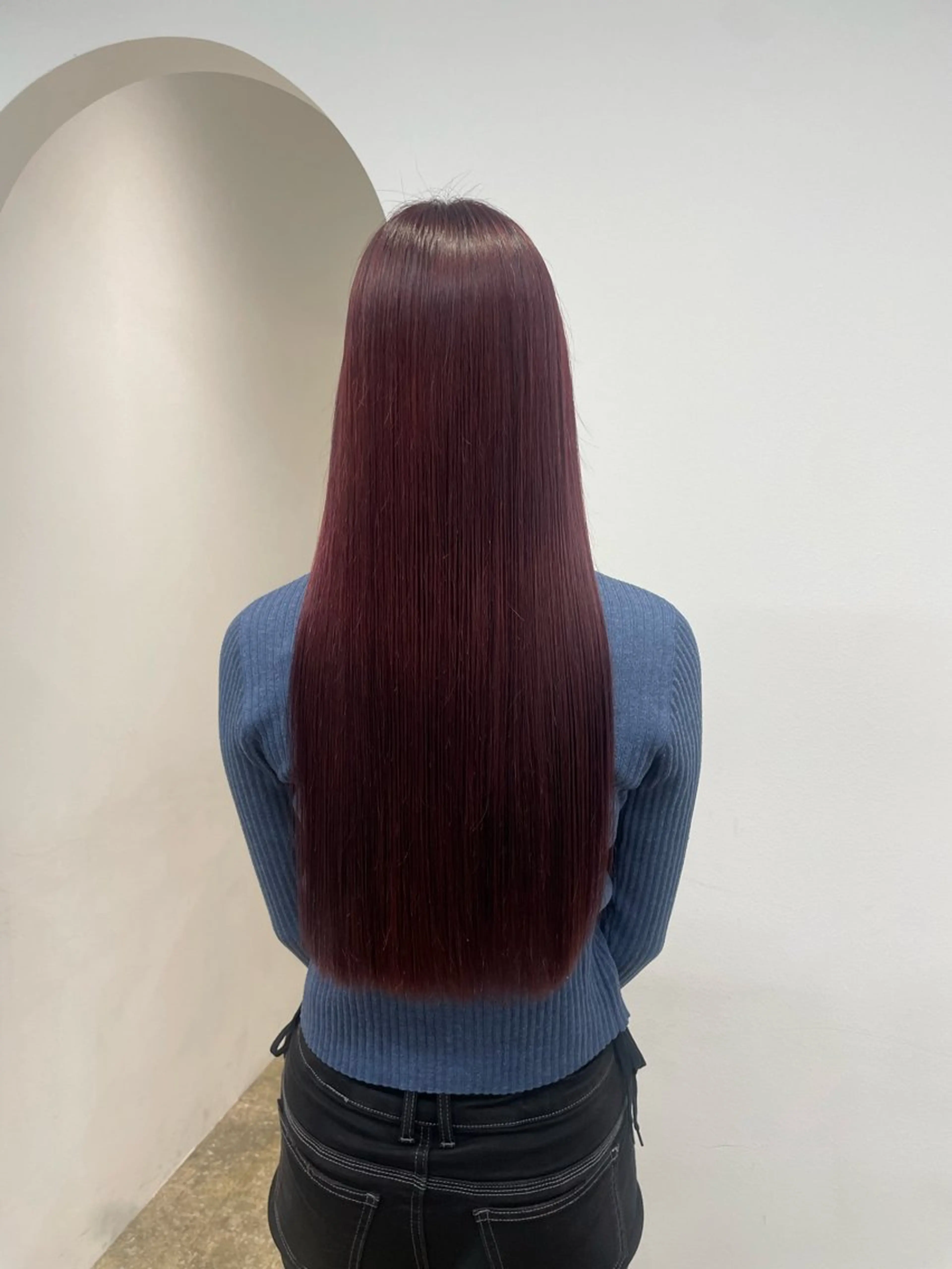 ロング カラー ヘアカラー トリートメント 𝘚𝘶𝘻𝘶 𓂃𓈒𓏸のヘアスタイル