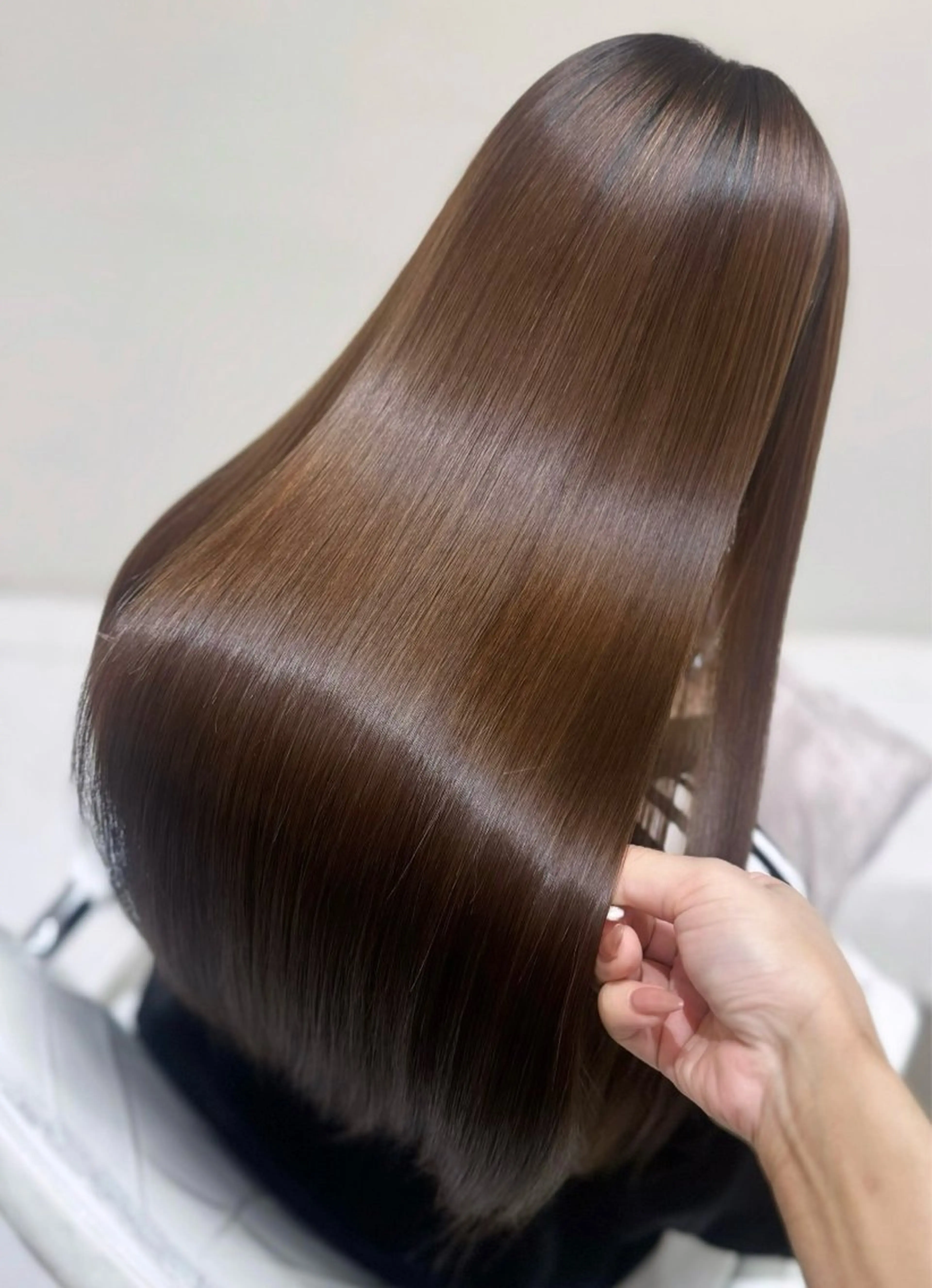 ロング カット 縮毛矯正 トリートメント 京都河原町 髪質改善🌛‧˚花綸のヘアスタイル