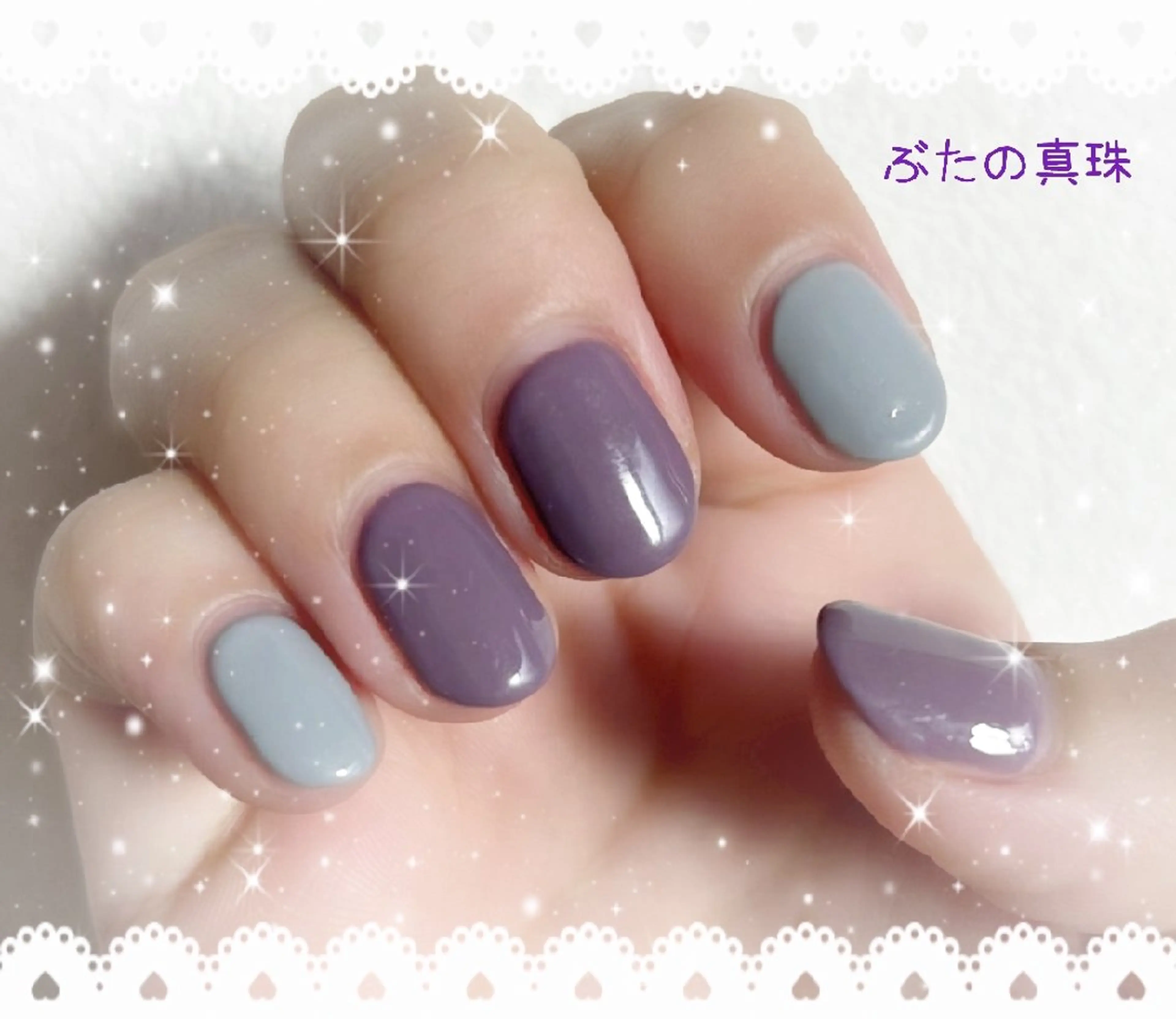 ネイル 冬ネイル ハンドネイル 林 珠里のネイルデザイン