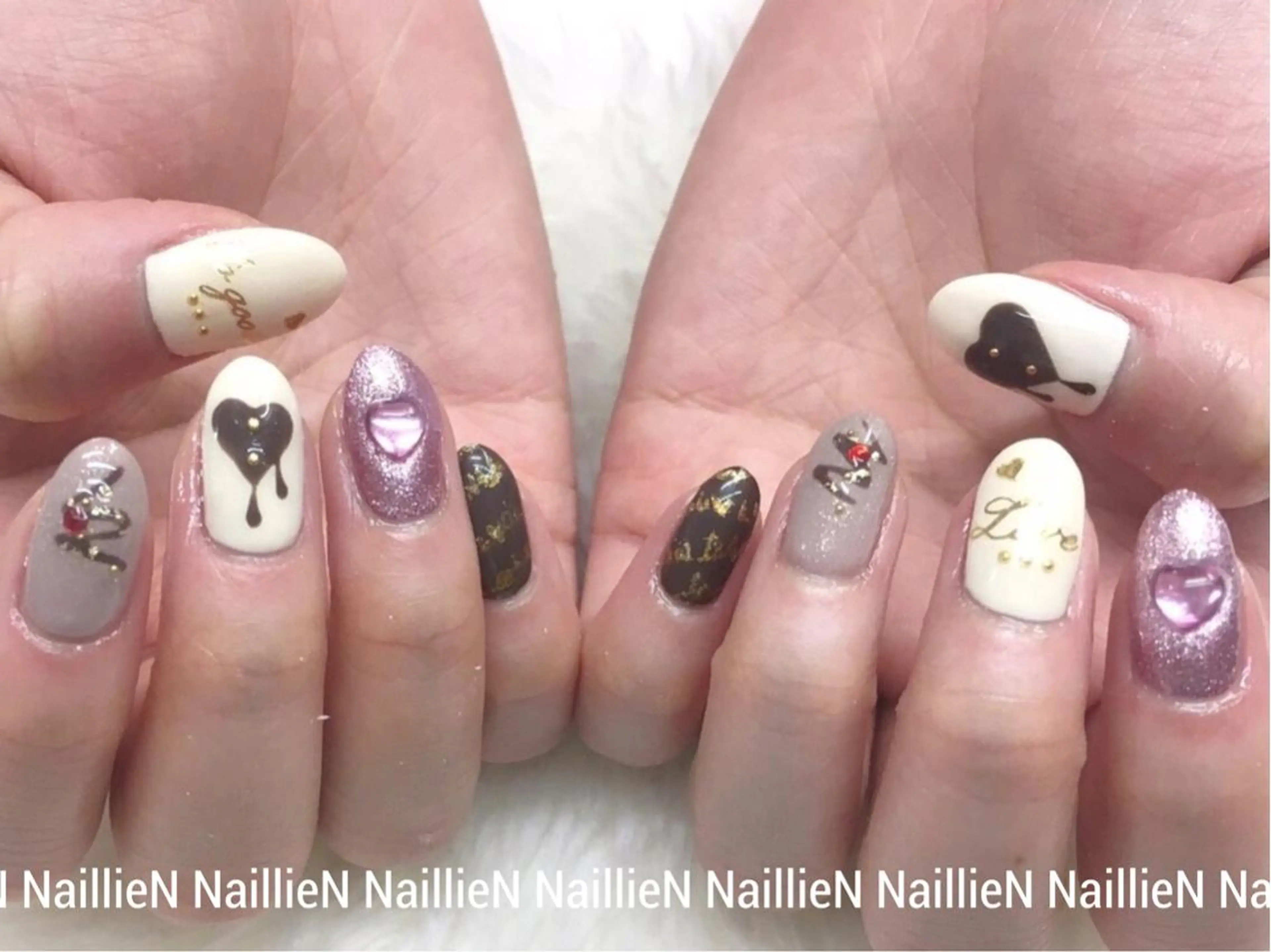 ネイル バレンタイン Nail lieNのネイルデザイン