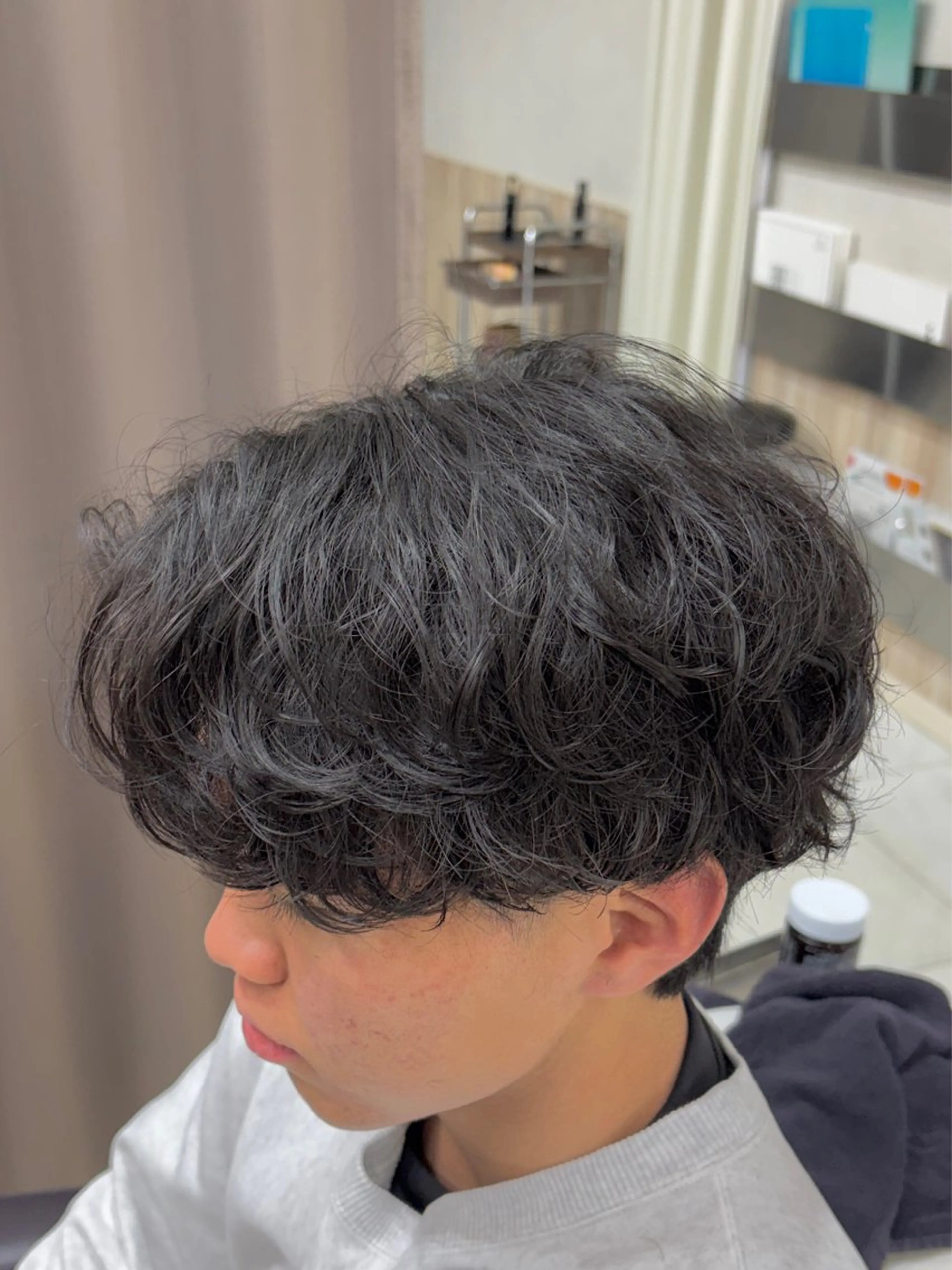 ショート パーマ メンズ カット パーマ GRANDEUR ryuのヘアスタイル