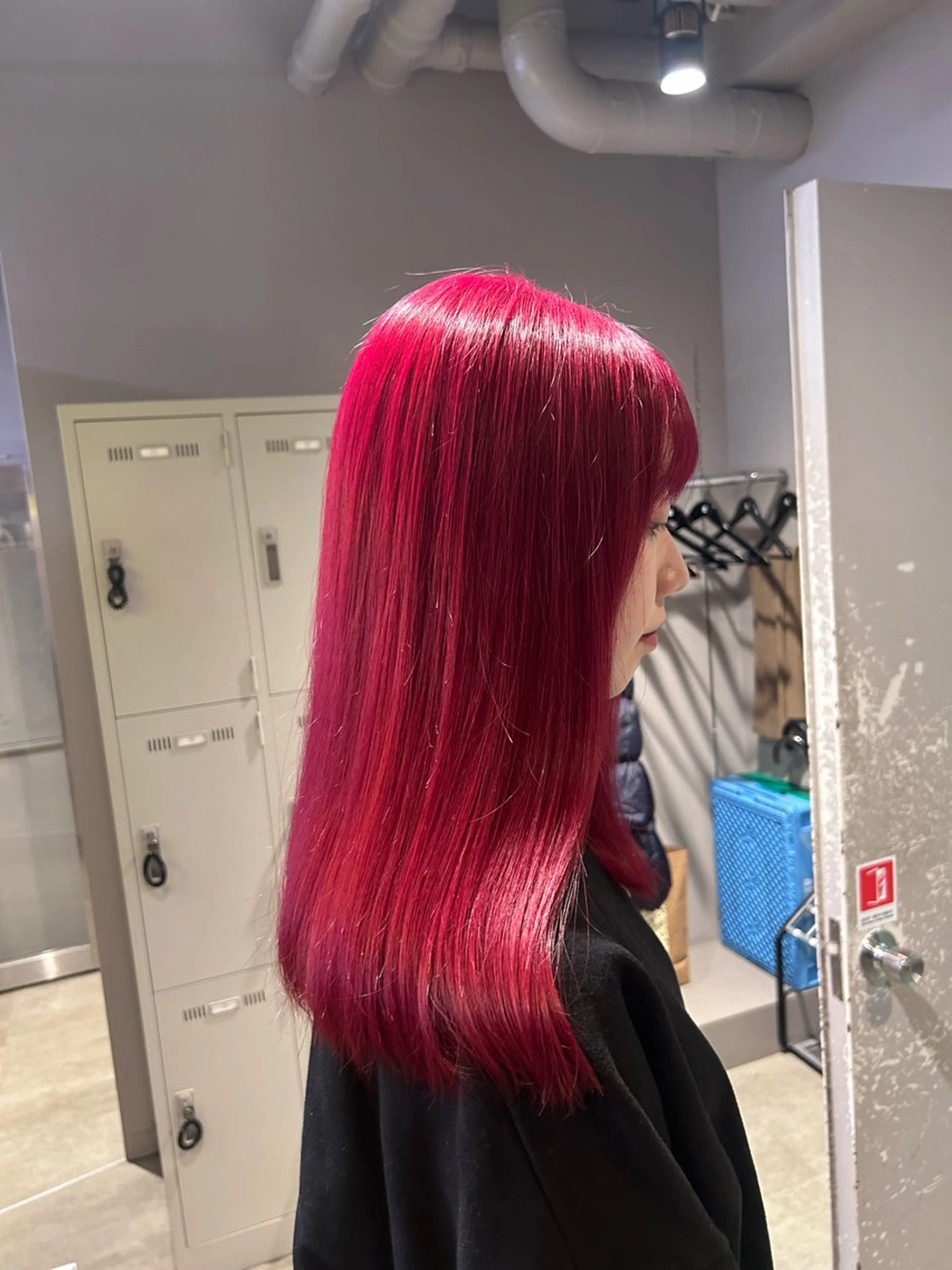 ロング カラー パーマ ヘアアレンジ メンズ キッズ ブリーチなしカラー/ ブラウン/レイヤーのヘアスタイル