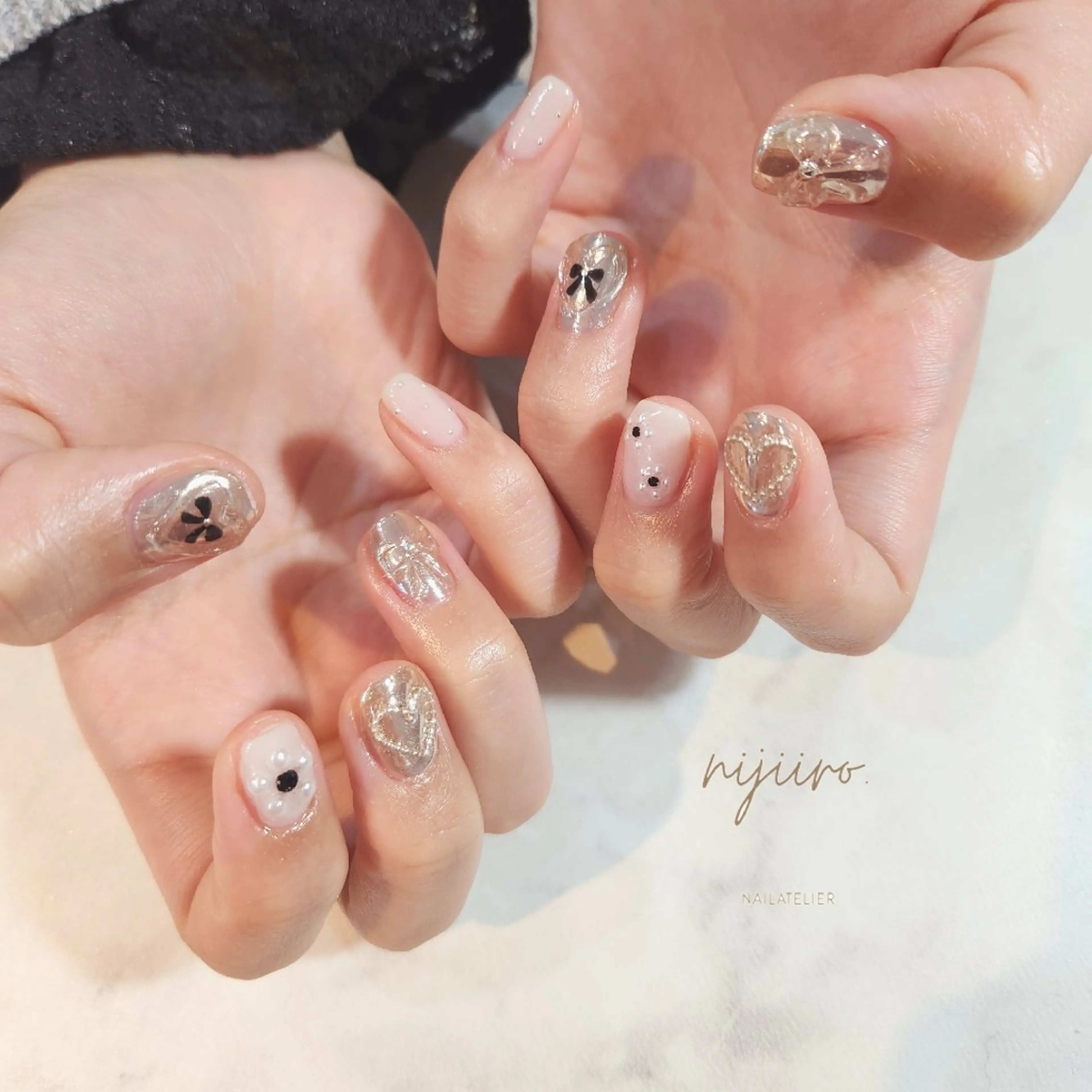 ネイル ハンドネイル nailatelier nijiiro.所属・nijiiro🌈 サトウのネイルデザイン