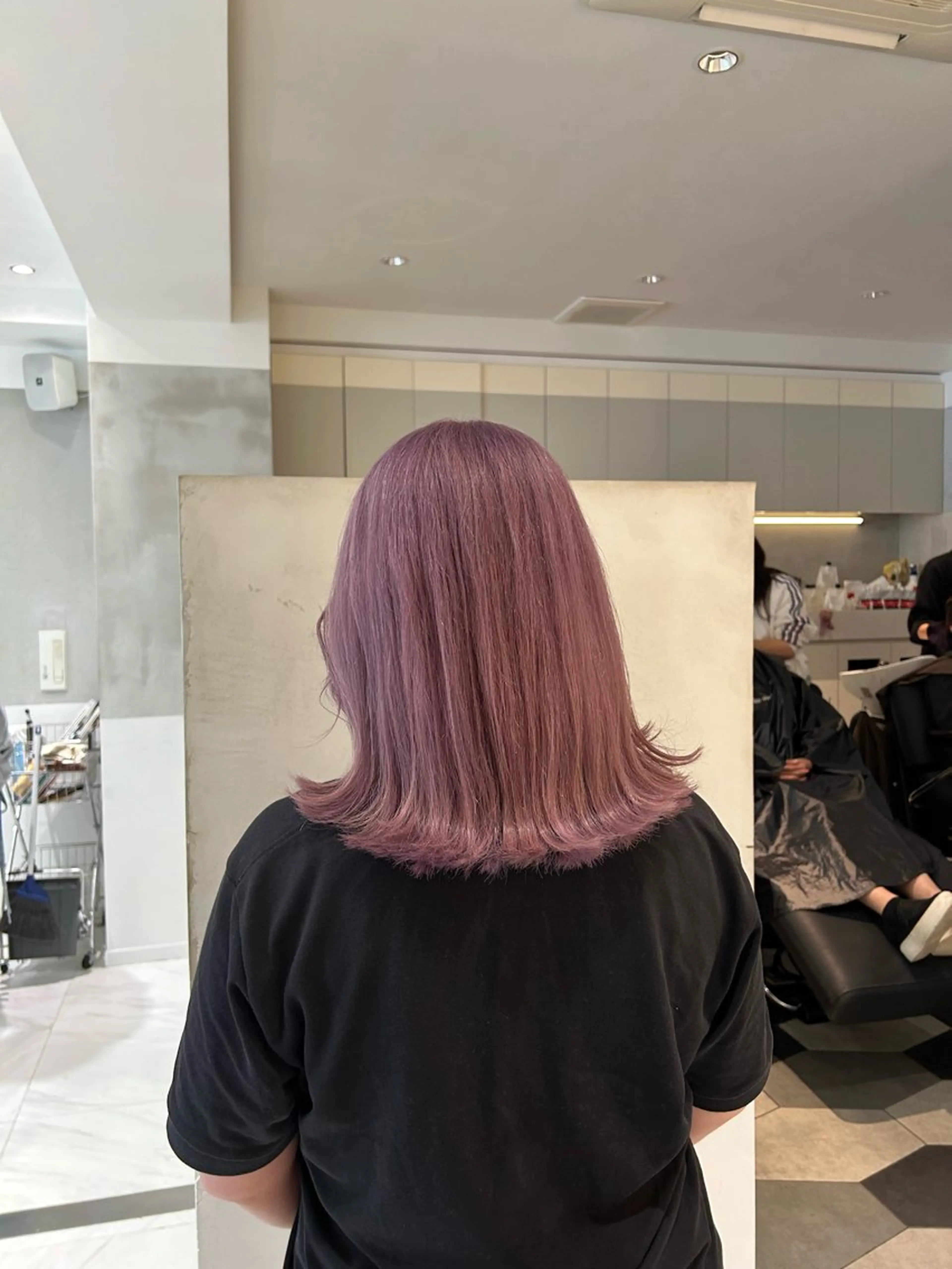 セミロング カラー ヘアアレンジ 似合わせカットカラー 💎モエのヘアスタイル