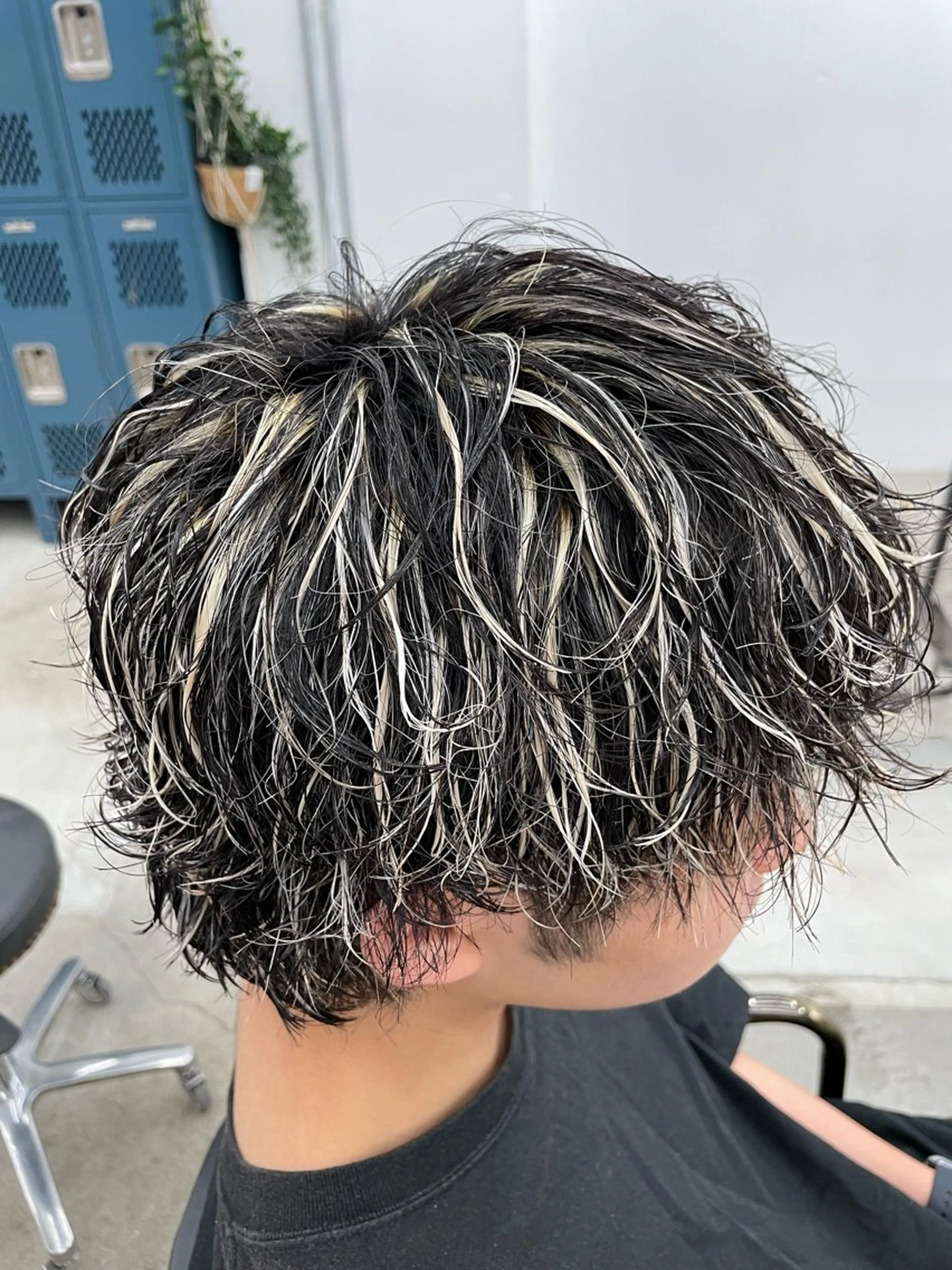 ショート カラー メンズ メンズメッシュ メッシュ sunc所属・ハイトーン/ブリーチ /ダブルカラーのヘアスタイル