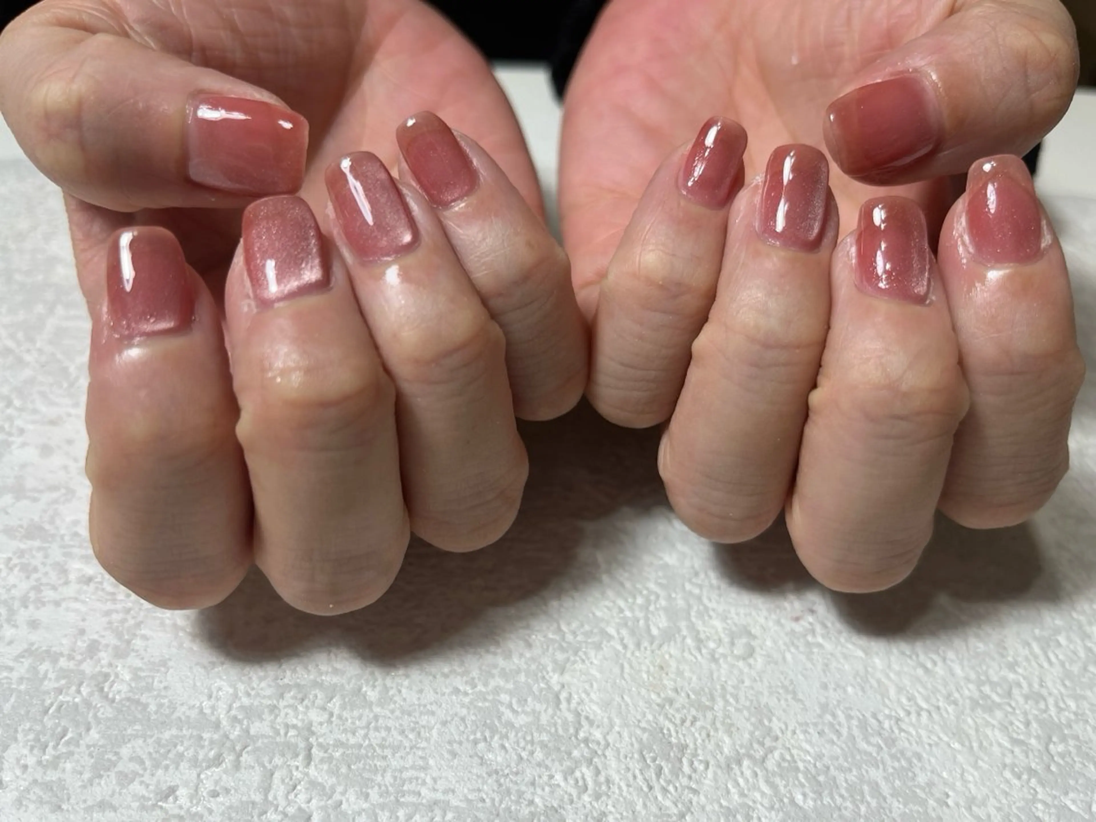 ネイル オーロラネイル フットネイル フレンチネイル ジェルネイル 韓国ネイル kikinail 溝の口のネイルデザイン