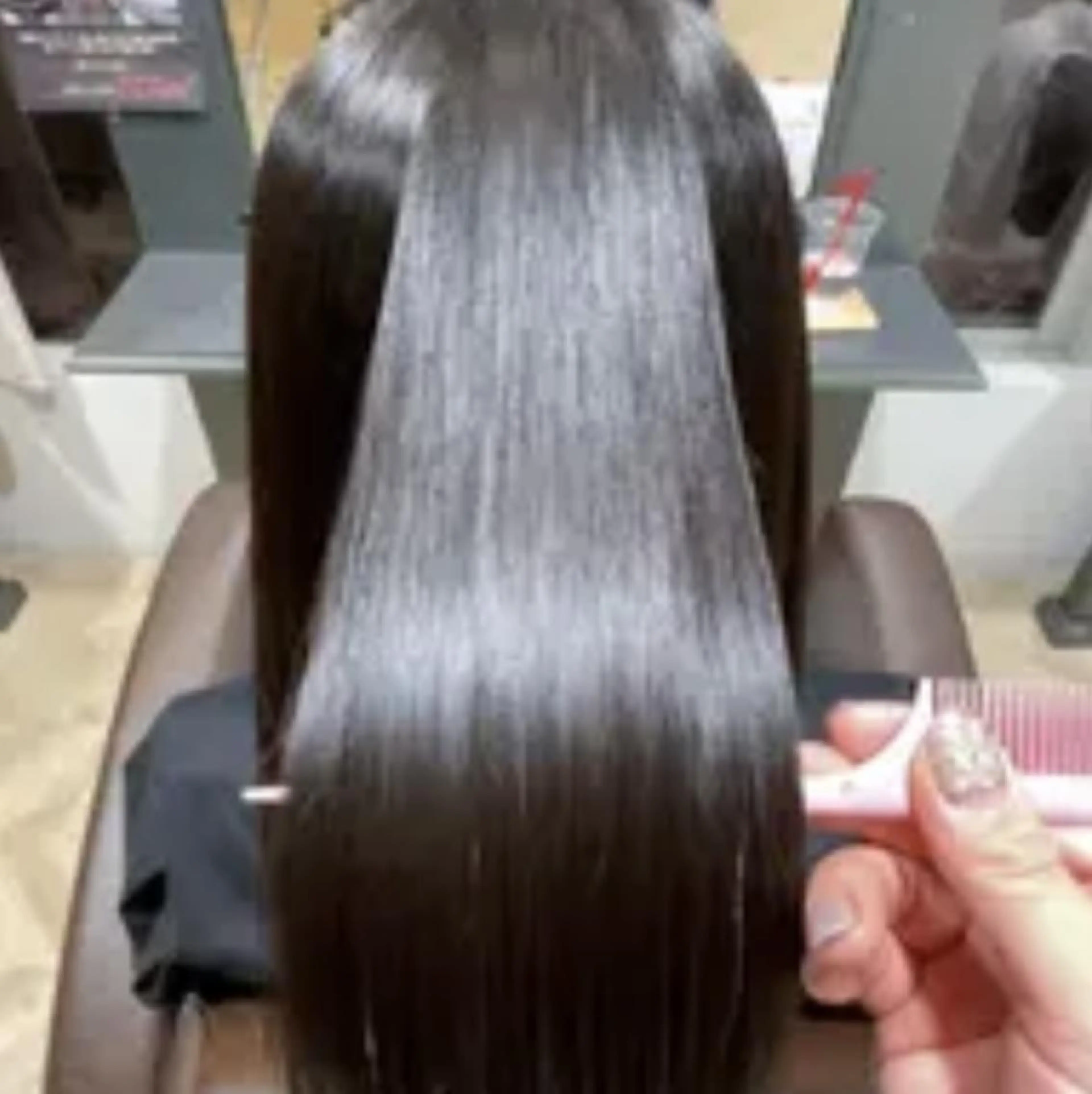 ロング パーマ カット ゆい 縮毛矯正/髪質改善のヘアスタイル