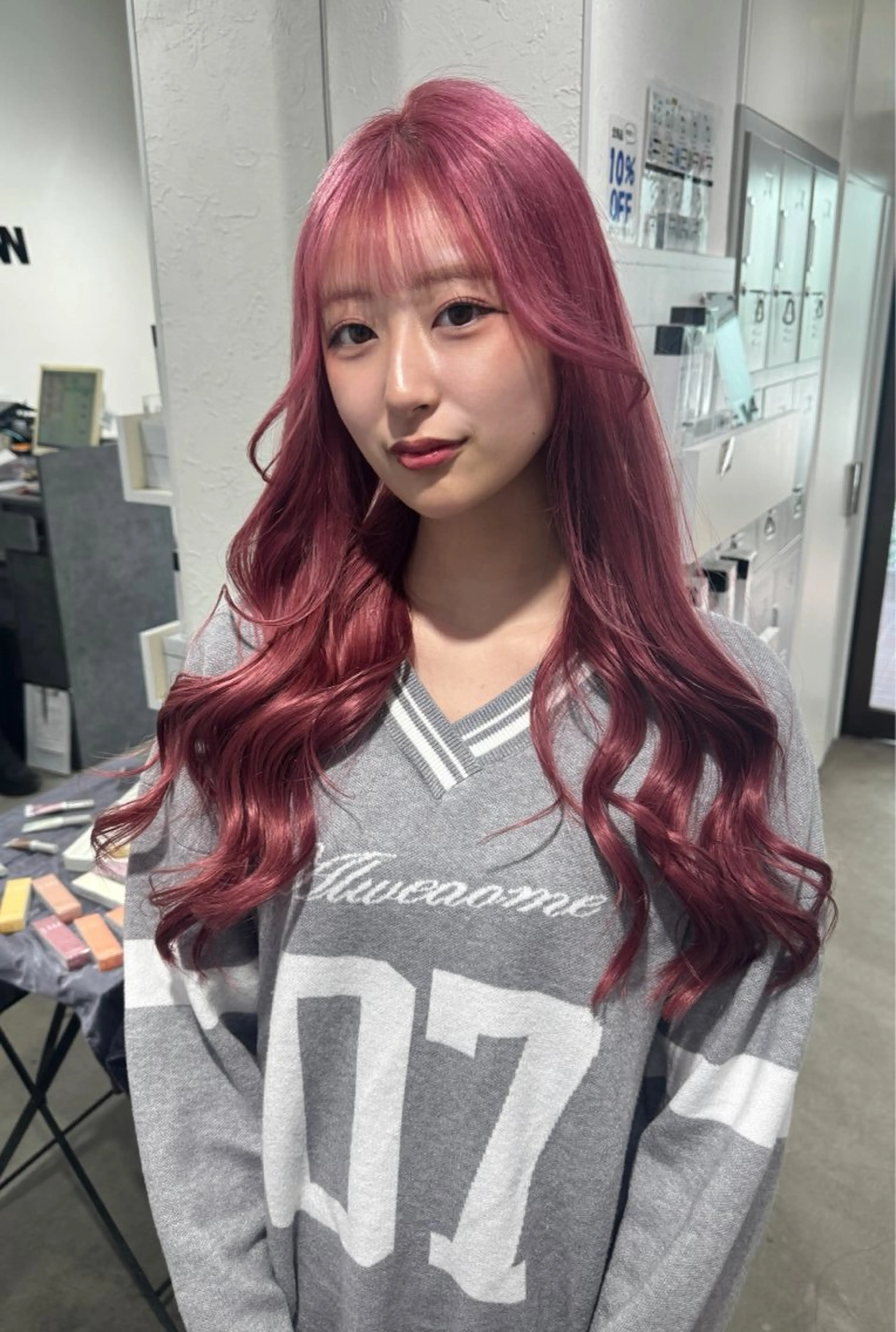 ロング カラー ヘアカラー ハイトーン/レイヤー /艶カラー🎀のヘアスタイル