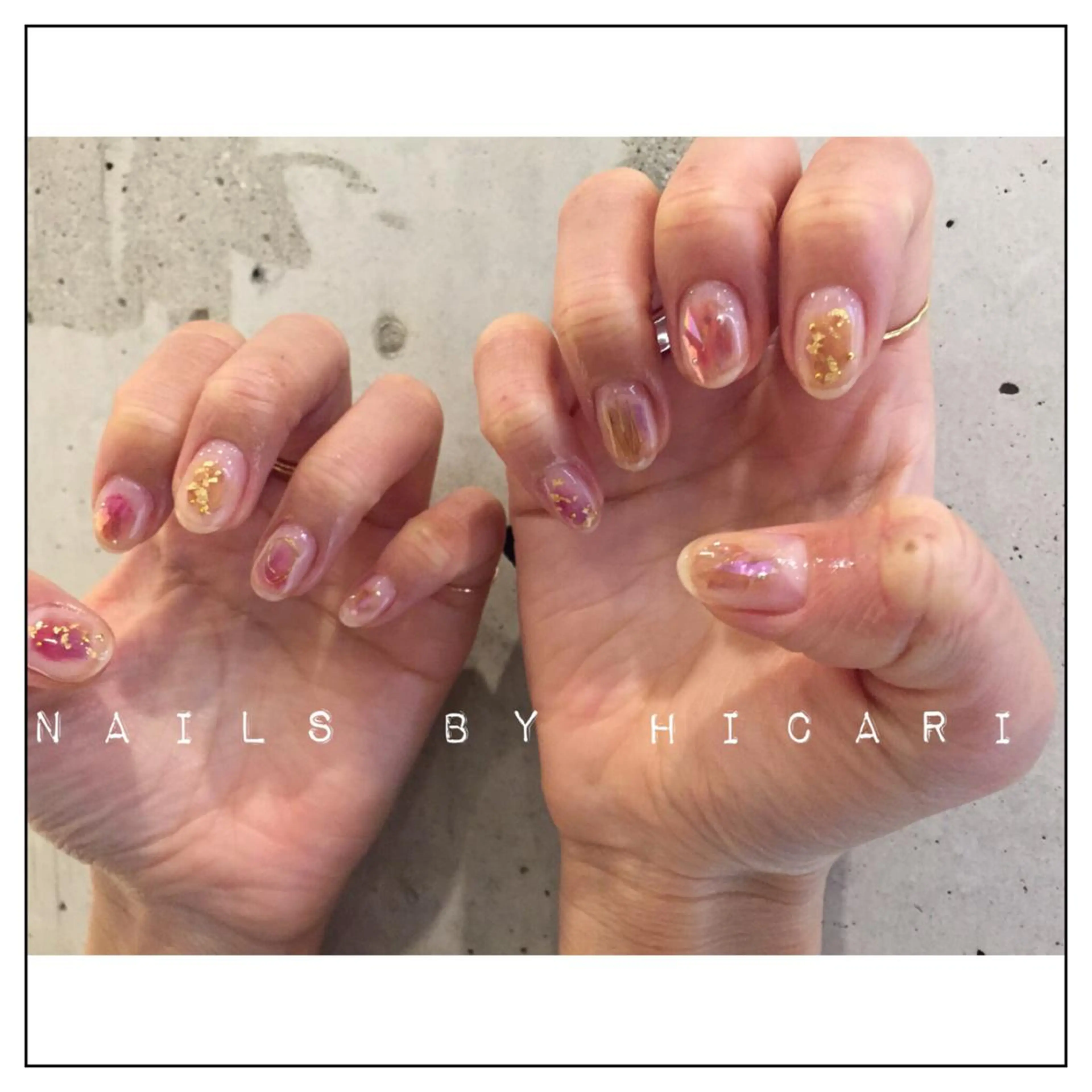 カラー ネイル マツエク・マツパ ジェルネイル ニュアンスネイル パラジェル illum hicariのネイルデザイン