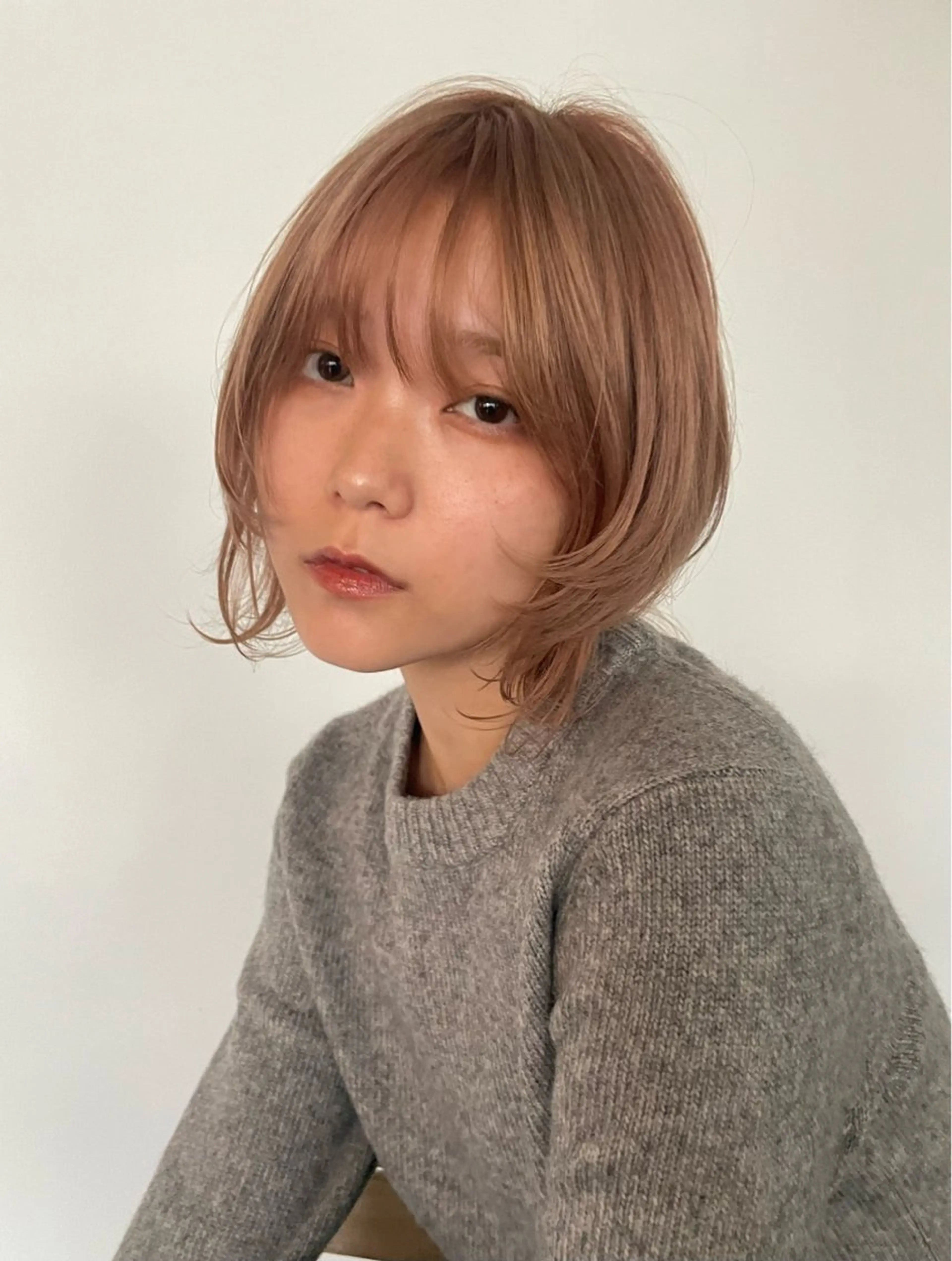 ショート カラー ボブ／パーマ指名 No. 1🍃れんとのヘアスタイル