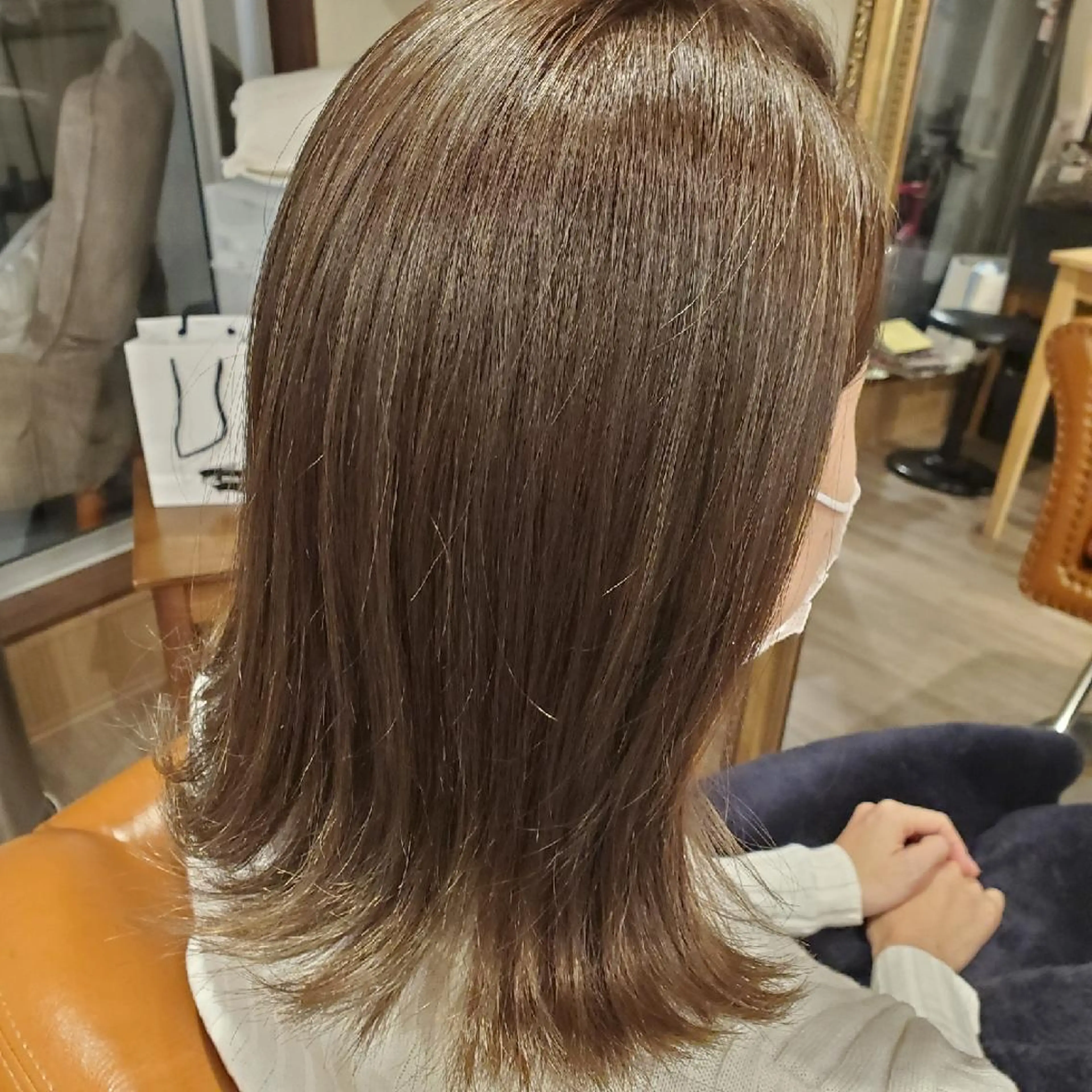 ミディアム カラー アディクシーカラー ブリーチ 外国人風カラー トリートメント ヘアカラー spa hair  ark 富井直美のヘアスタイル