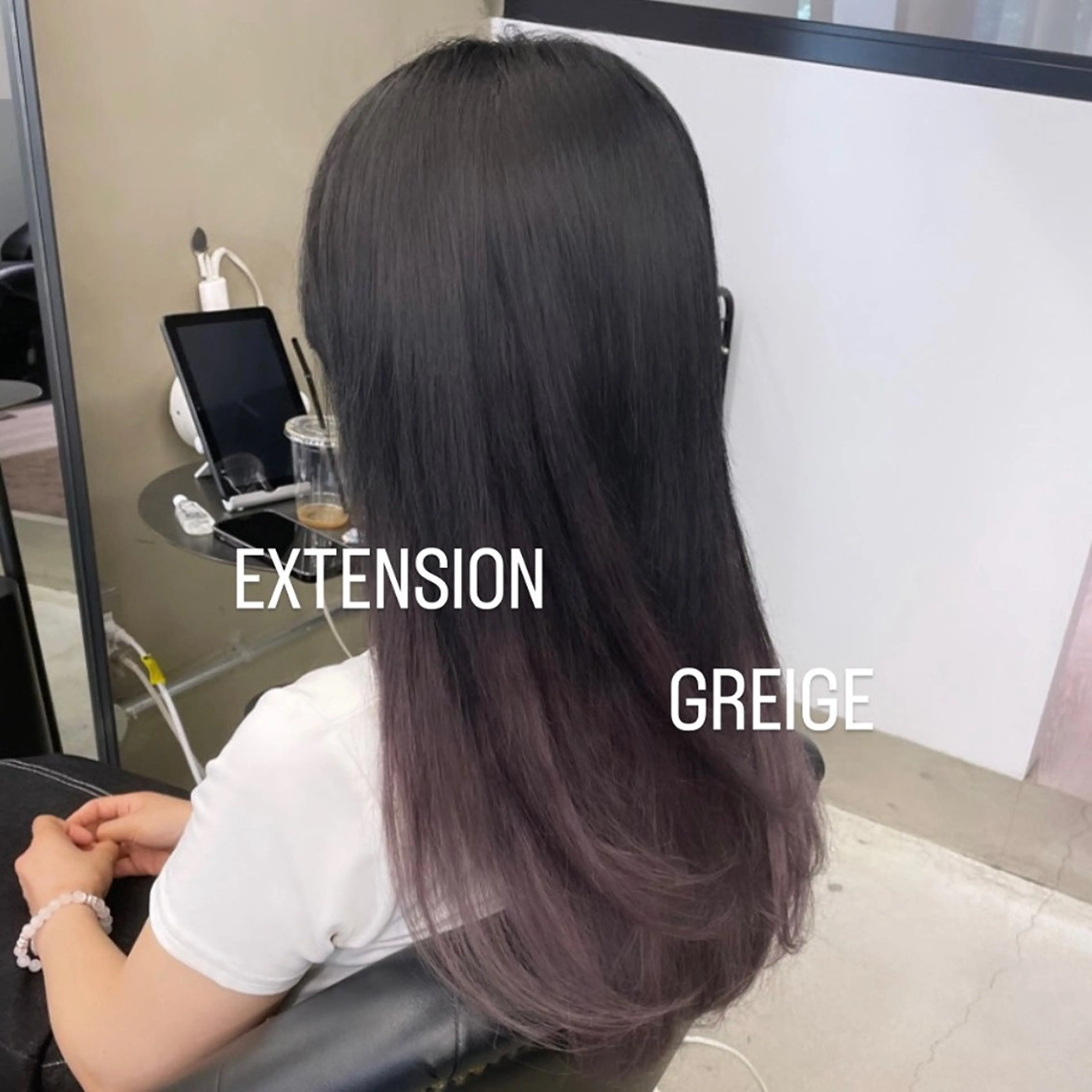 ロング カラー ヘアカラー エクステ エクステ🩵ブリーチ 韓国ヘア🩵KAEのヘアスタイル