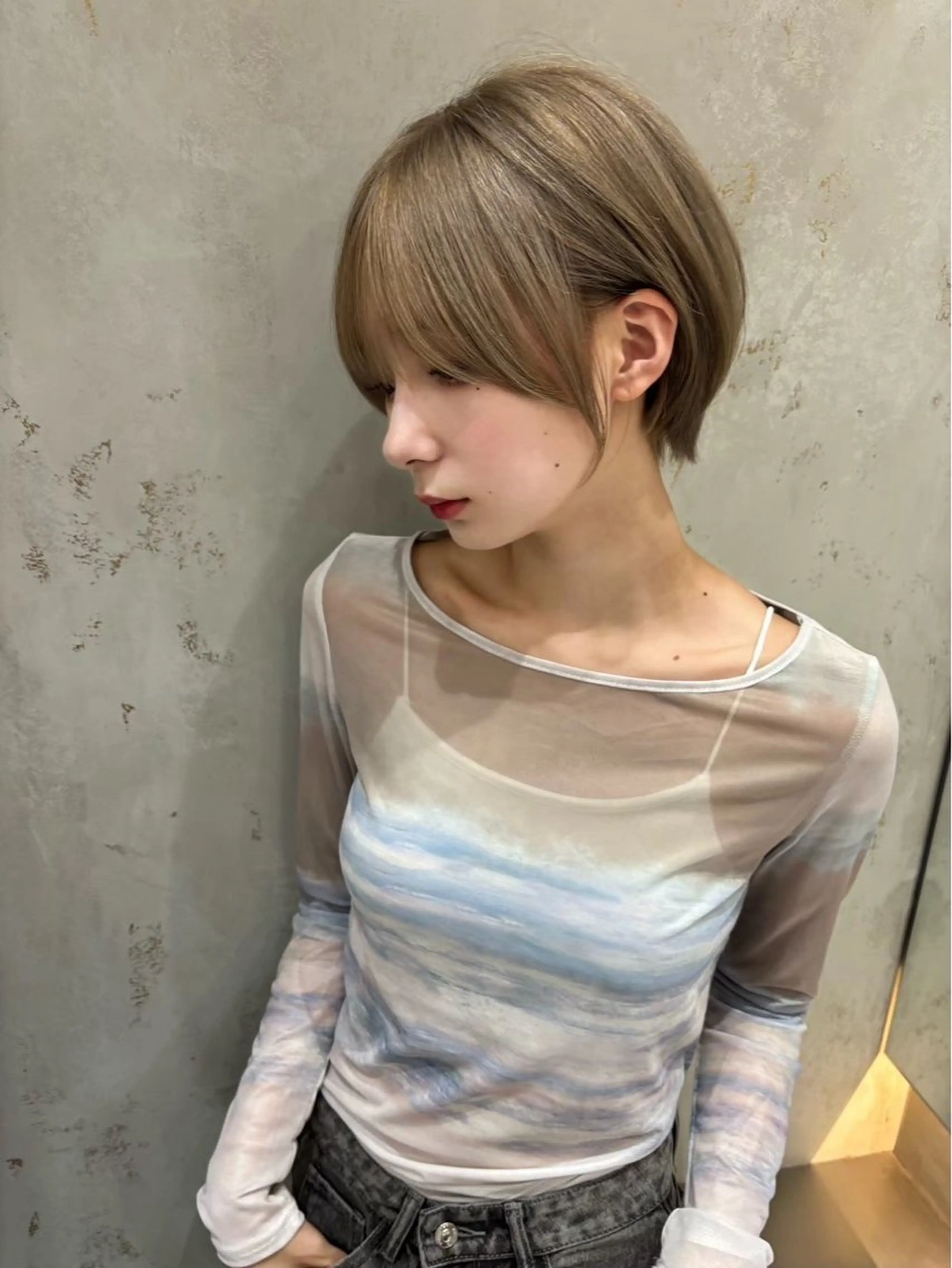 ショート くびれヘア 顔周りカット ハッシュカット 髪質改善 韓国風ヘア ヘアカラー トリートメント 博多ショート 🌱松井　傑のヘアスタイル