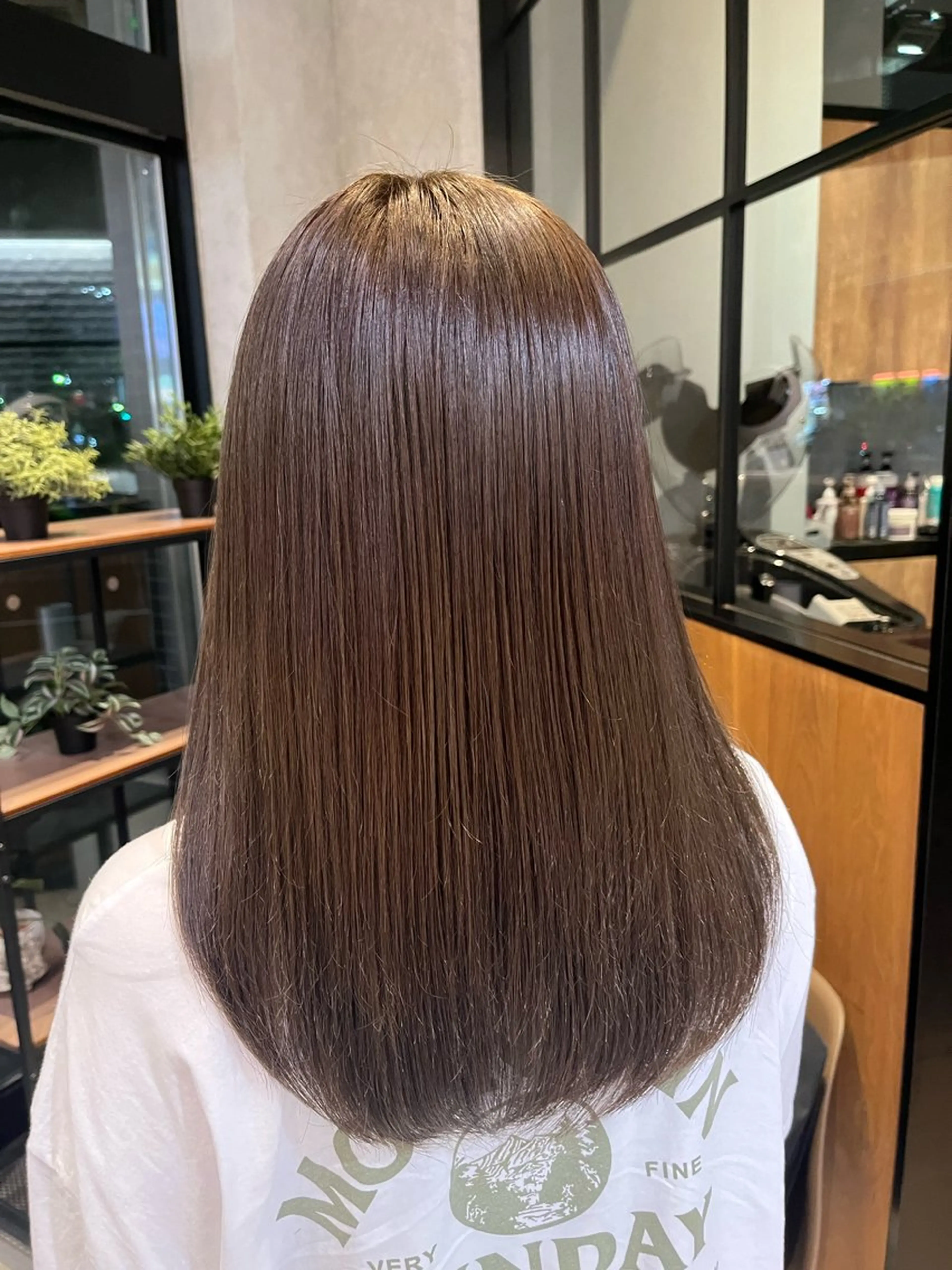 セミロング カラー ヘアアレンジ yuuri🎀/大宮 /韓国ヘア/レイヤーのヘアスタイル