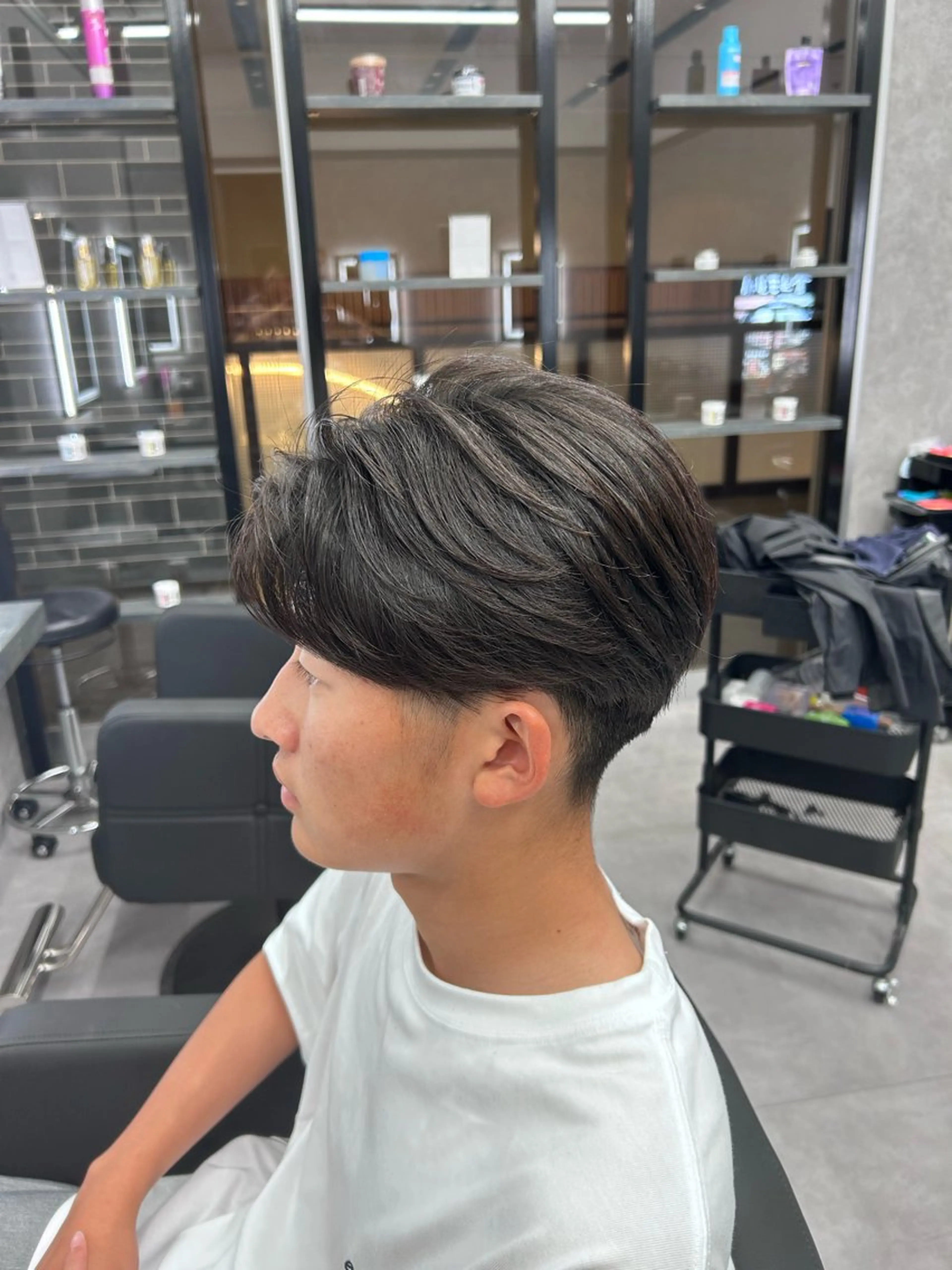 ショート カラー パーマ メンズ 縮毛矯正 ニュアンスパーマ カット 縮毛矯正 メンズスペシャリスト 👑/YUTAのヘアスタイル