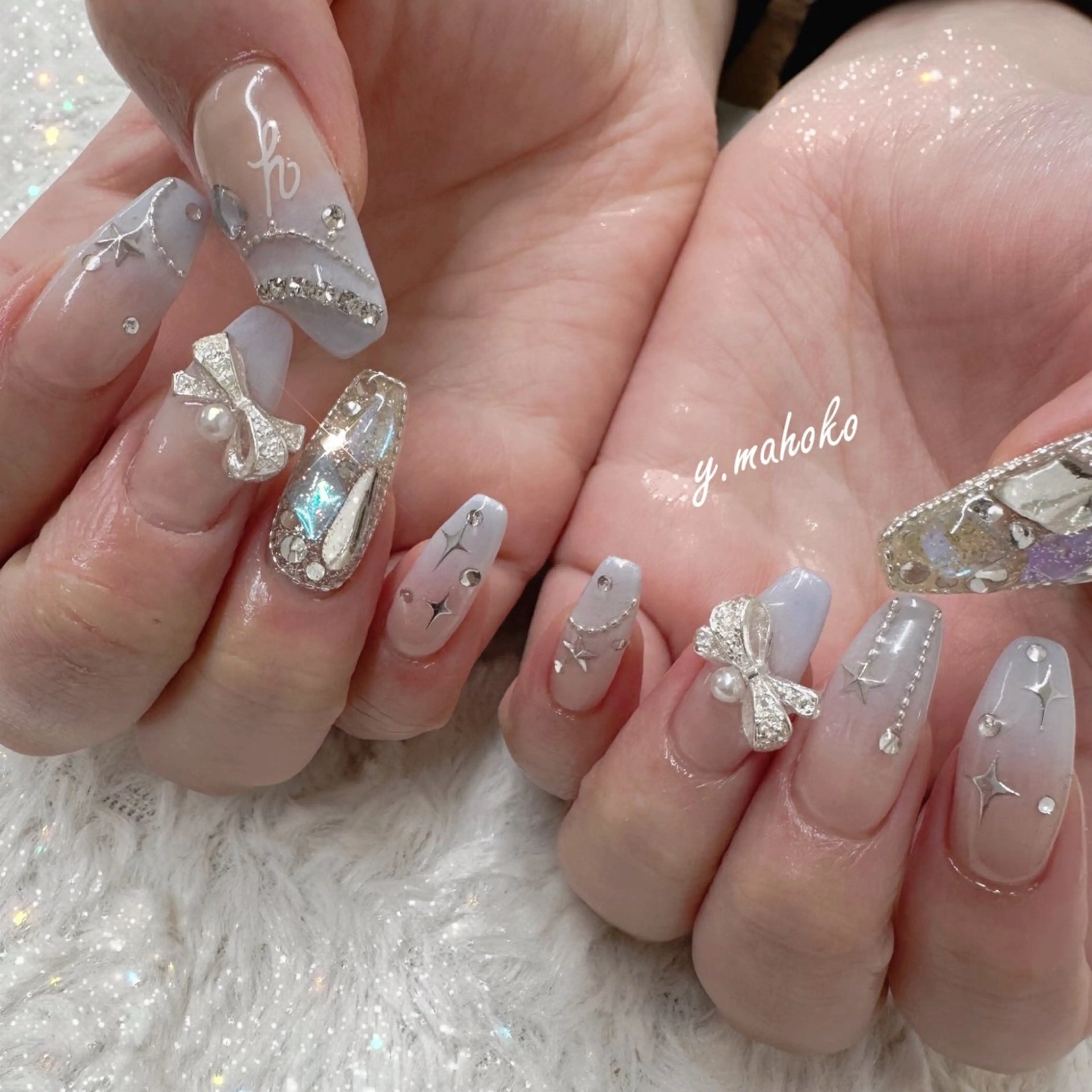 ネイル ハンドネイル She nail studio 原宿所属・パラジェル有/ スカルプ/mahoのネイルデザイン