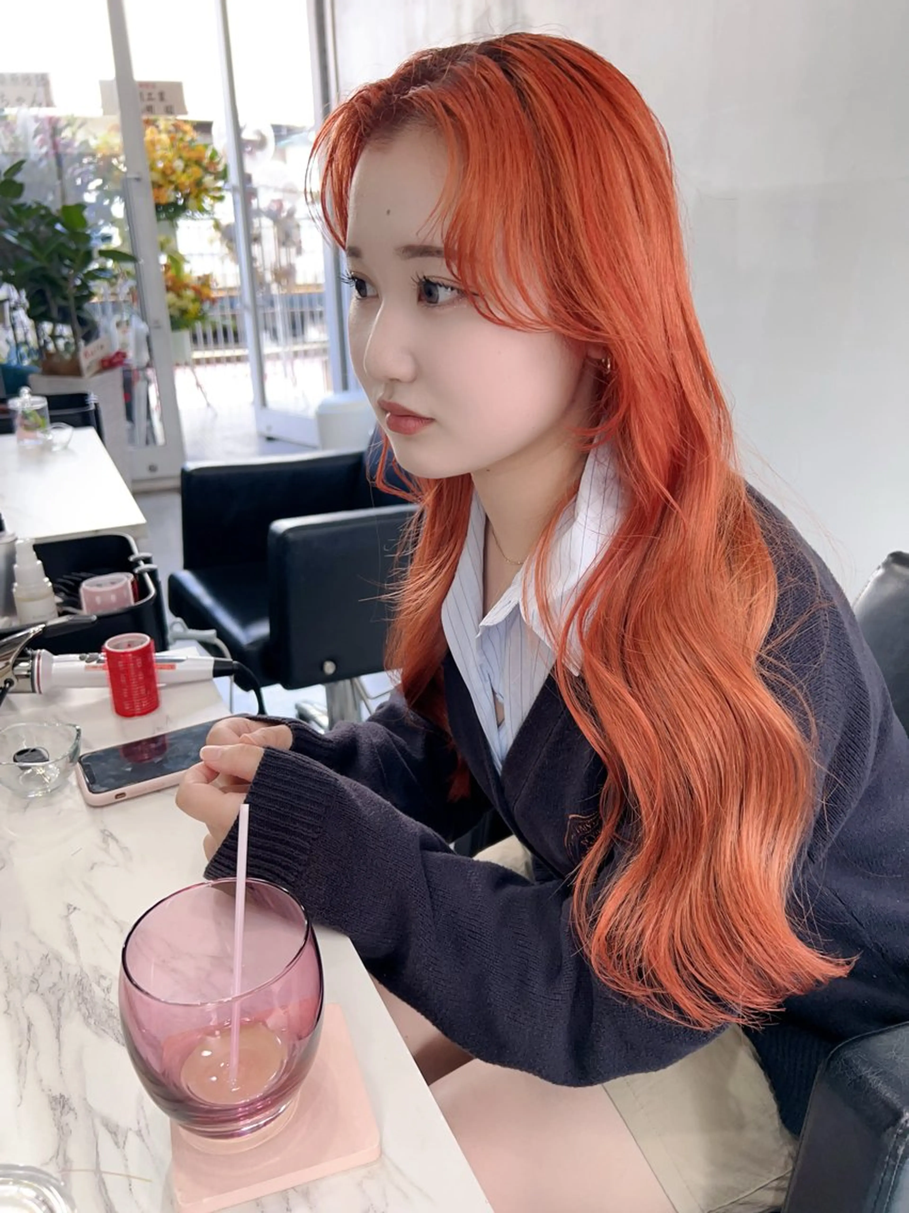 ロング カラー カット ヘアカラー トリートメント ヘアセット 🪞上品で可愛い韓国 ヘア🪞Rikutoのヘアスタイル