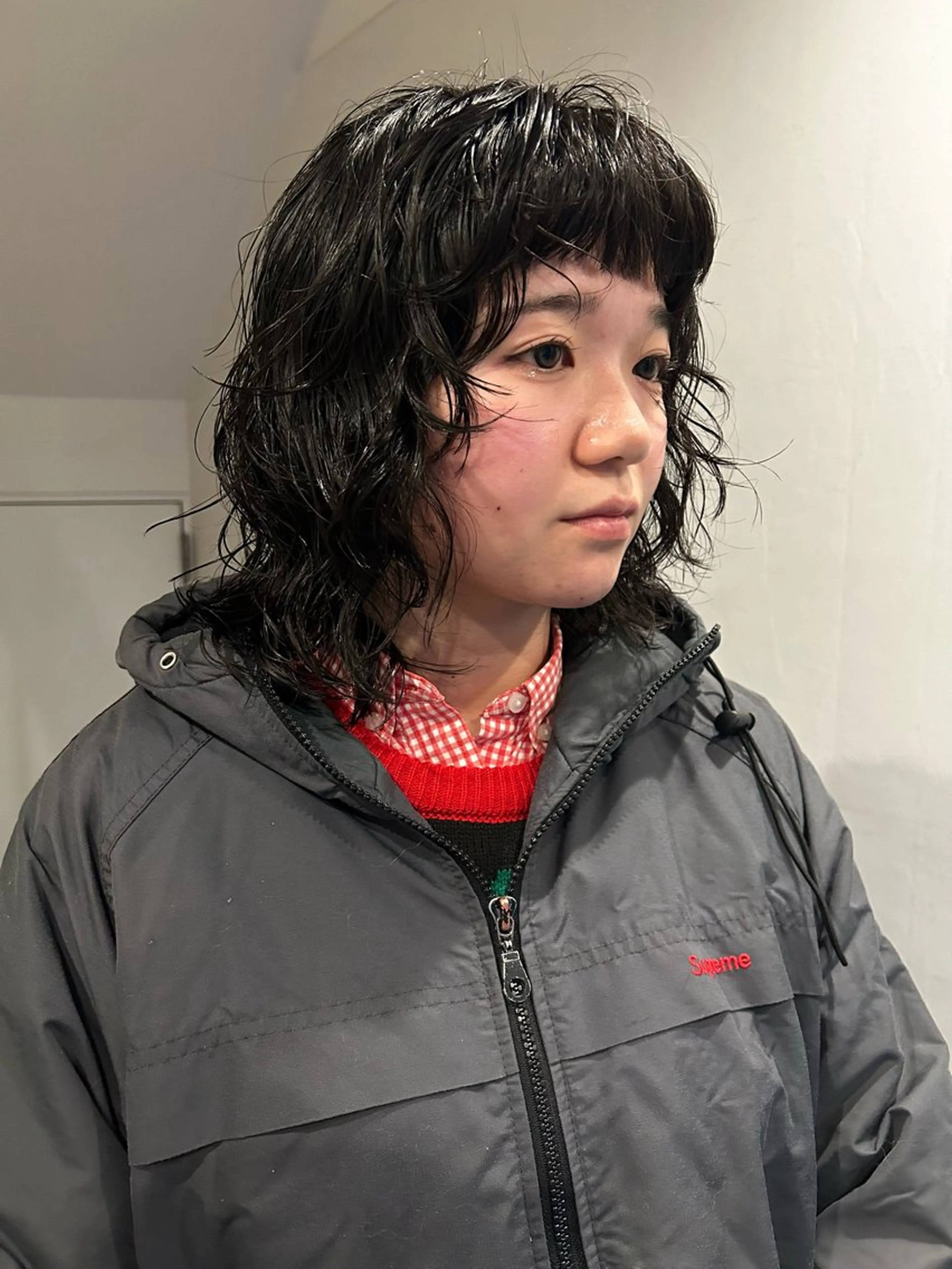 ミディアム パーマ カット パーマ hen所属・心斎橋/レイヤー/ ブリーチ/モエのヘアスタイル