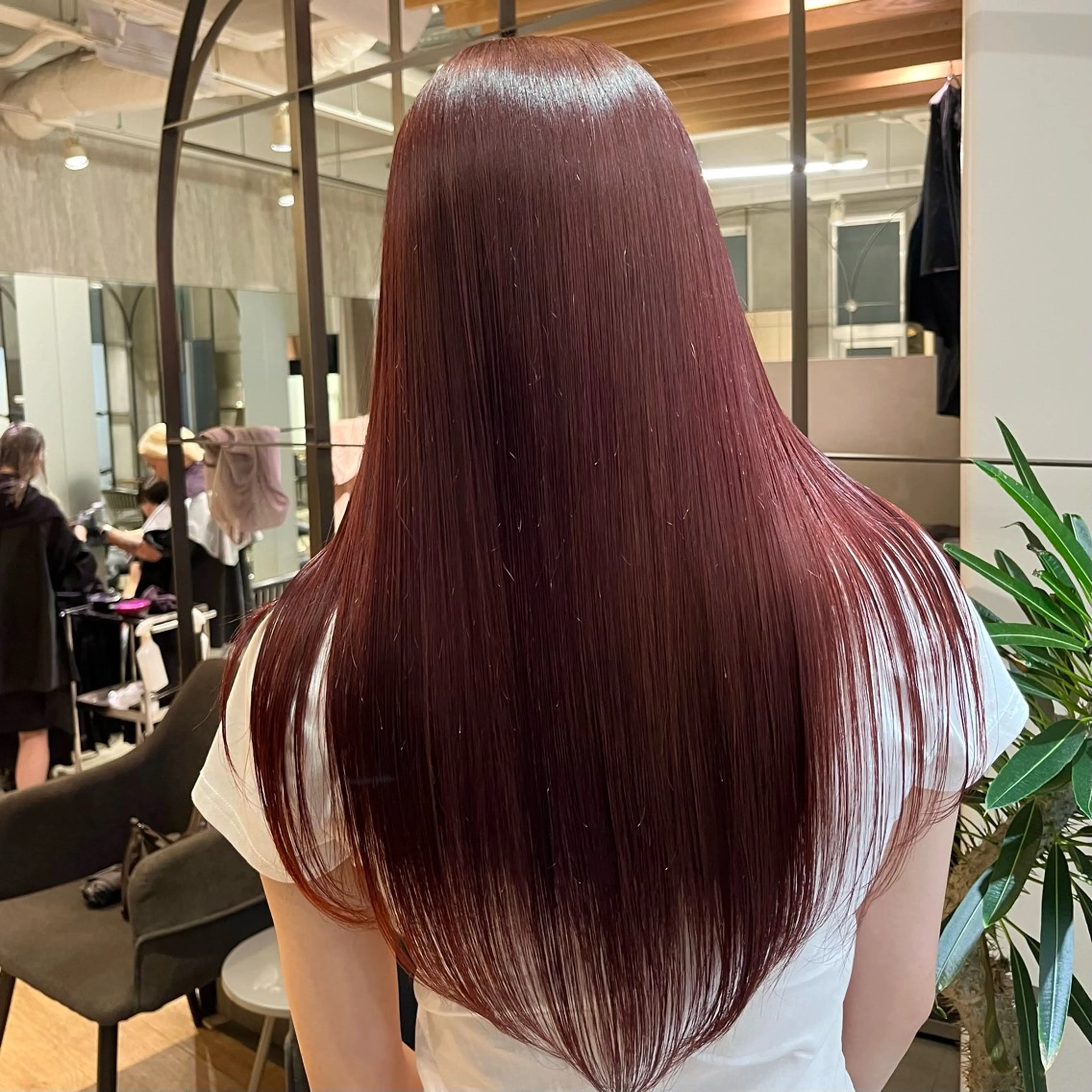 ロング 加藤好/カットモデル /暖色カラー🍒🧡のヘアスタイル