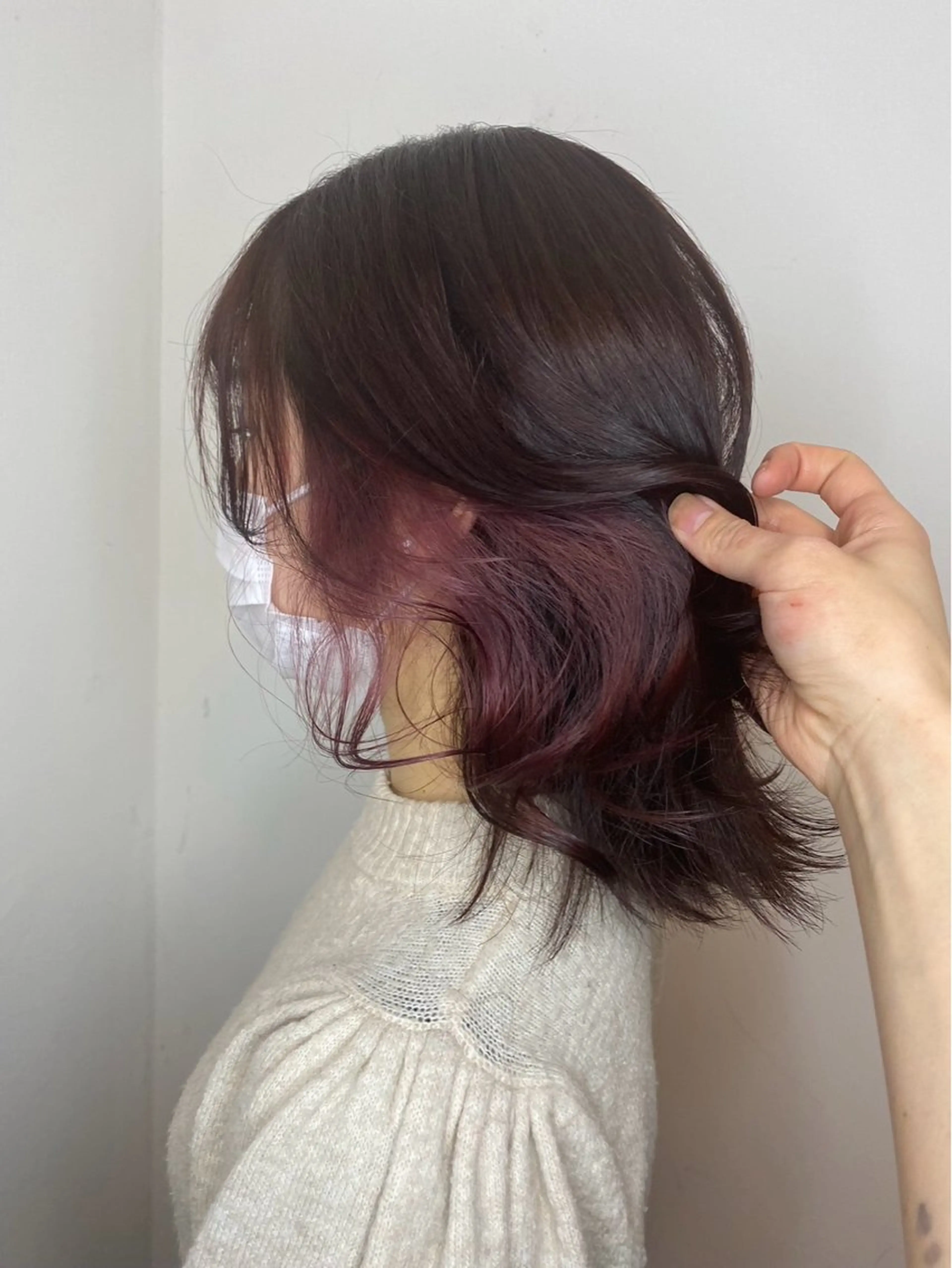 🐰イヤリングカラー(ブリーチ込み)🐰の写真