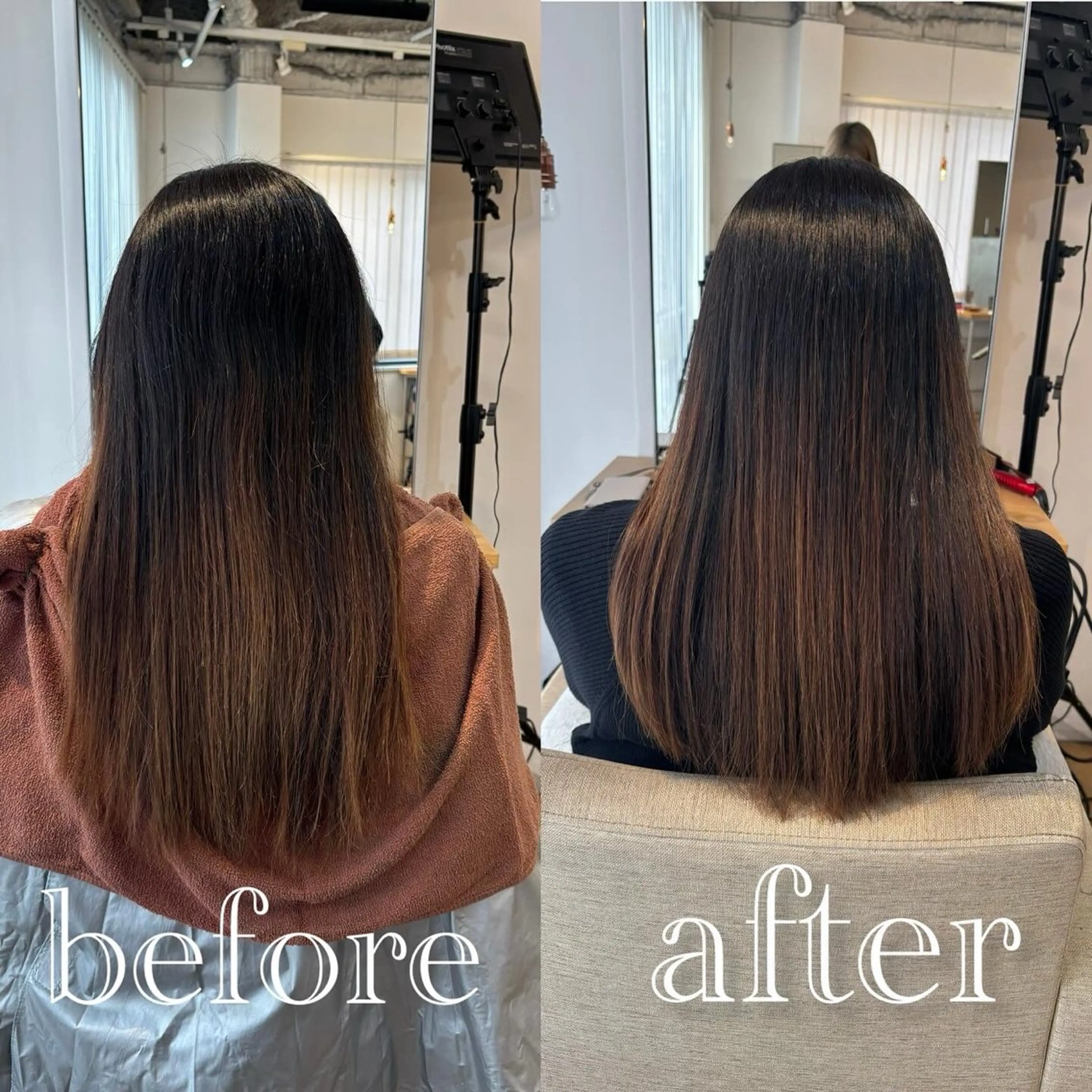 セミロング BELO 愛未のヘアスタイル